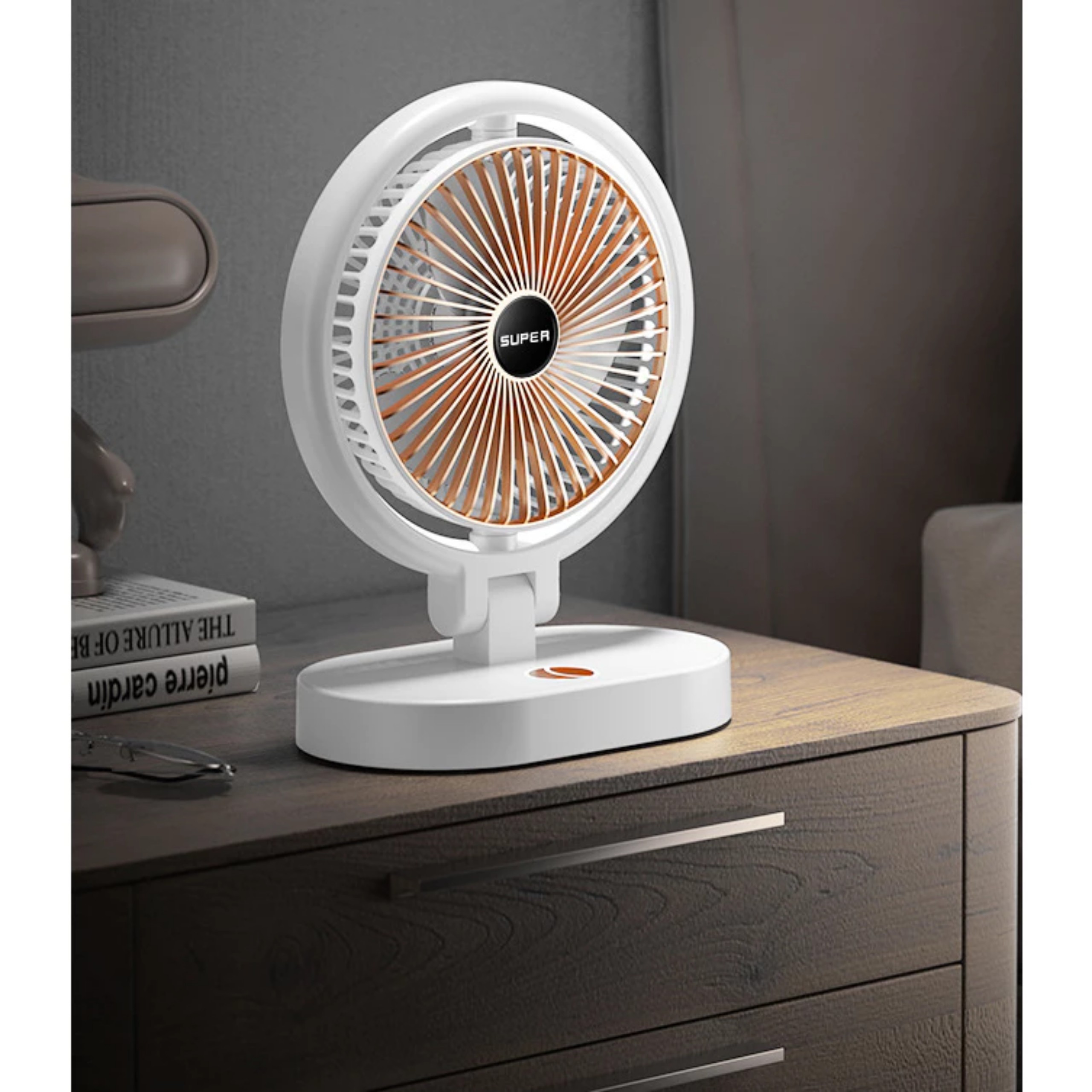 QUẠT TÍCH ĐIỆN XOAY TÍCH HỢP ĐÈN THÔNG MINH