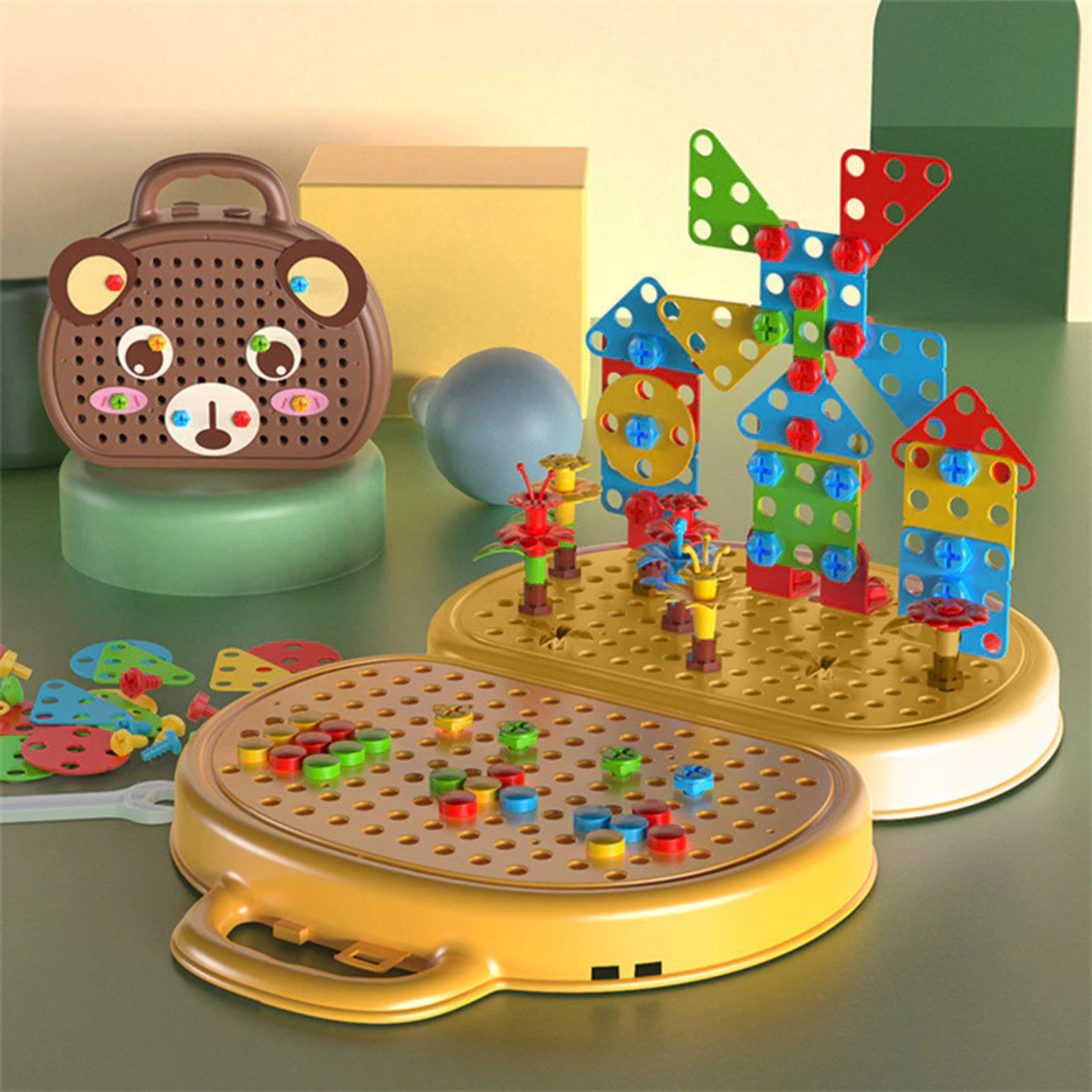 HỘP DỤNG CỤ MÁY KHOAN ĐIỆN CHO BÉ