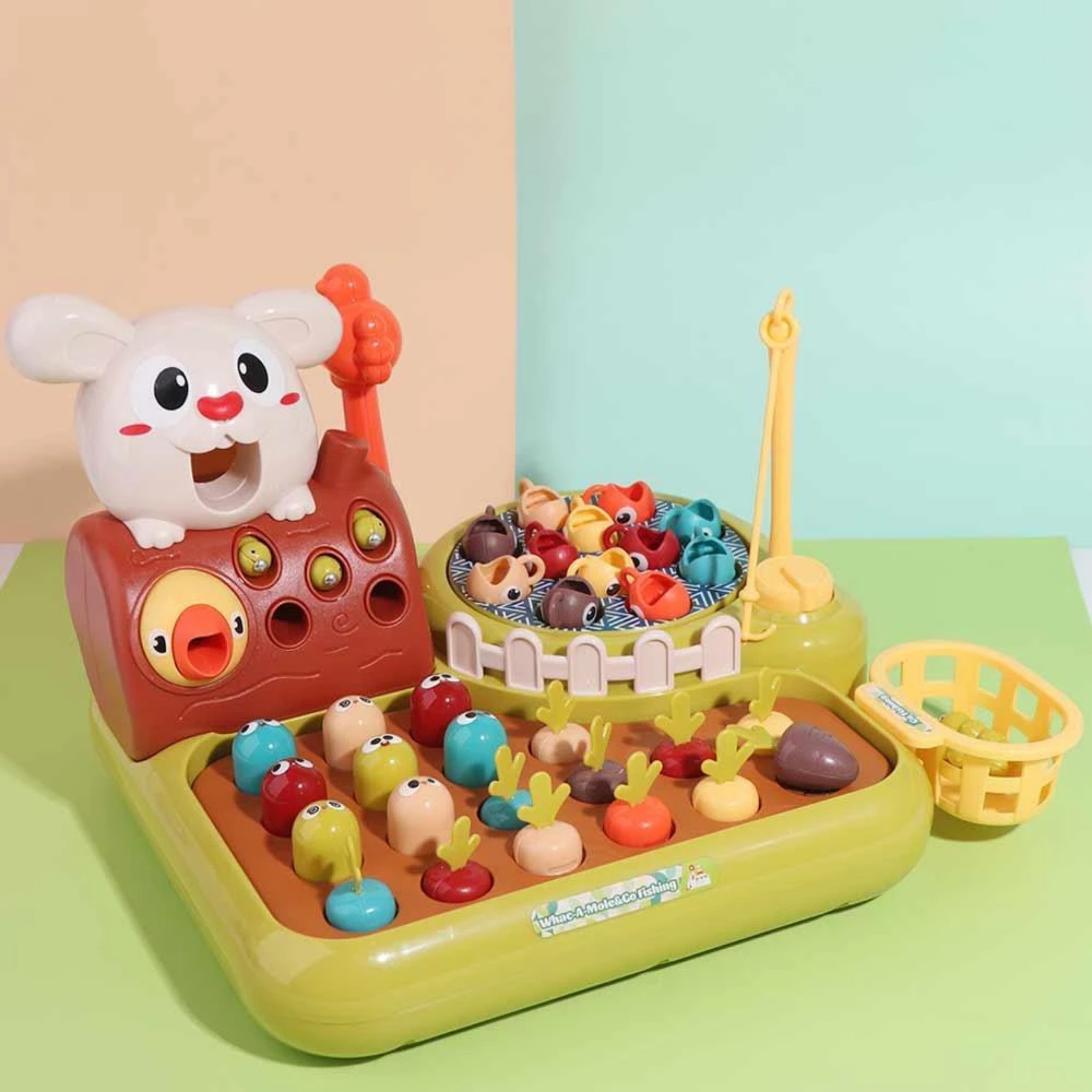 BỘ ĐỒ CHƠI TÍCH HỢP CHO BÉ NÔNG TRẠI THU HOẠCH VÀ ĐẬP CHUỘT