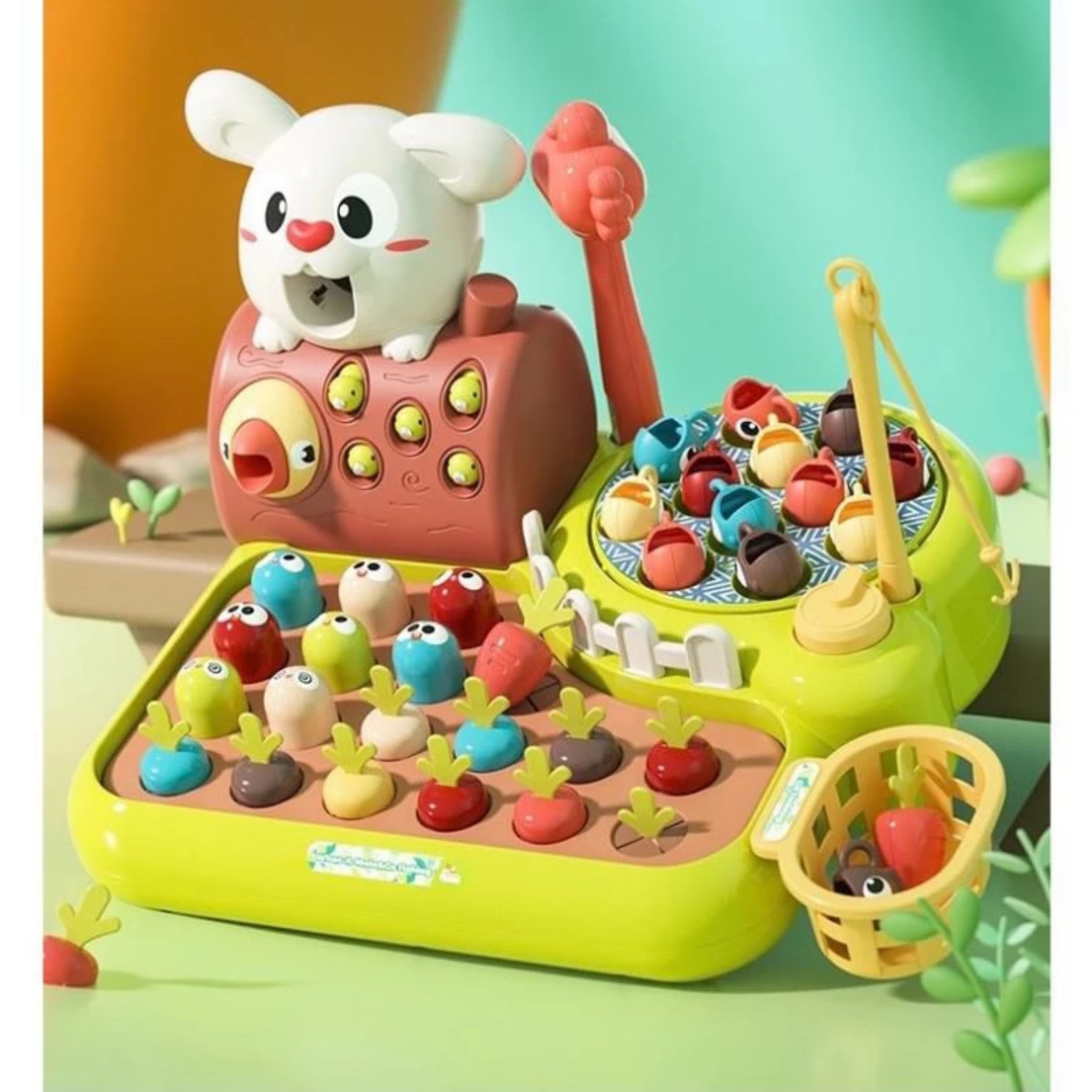 BỘ ĐỒ CHƠI TÍCH HỢP CHO BÉ NÔNG TRẠI THU HOẠCH VÀ ĐẬP CHUỘT