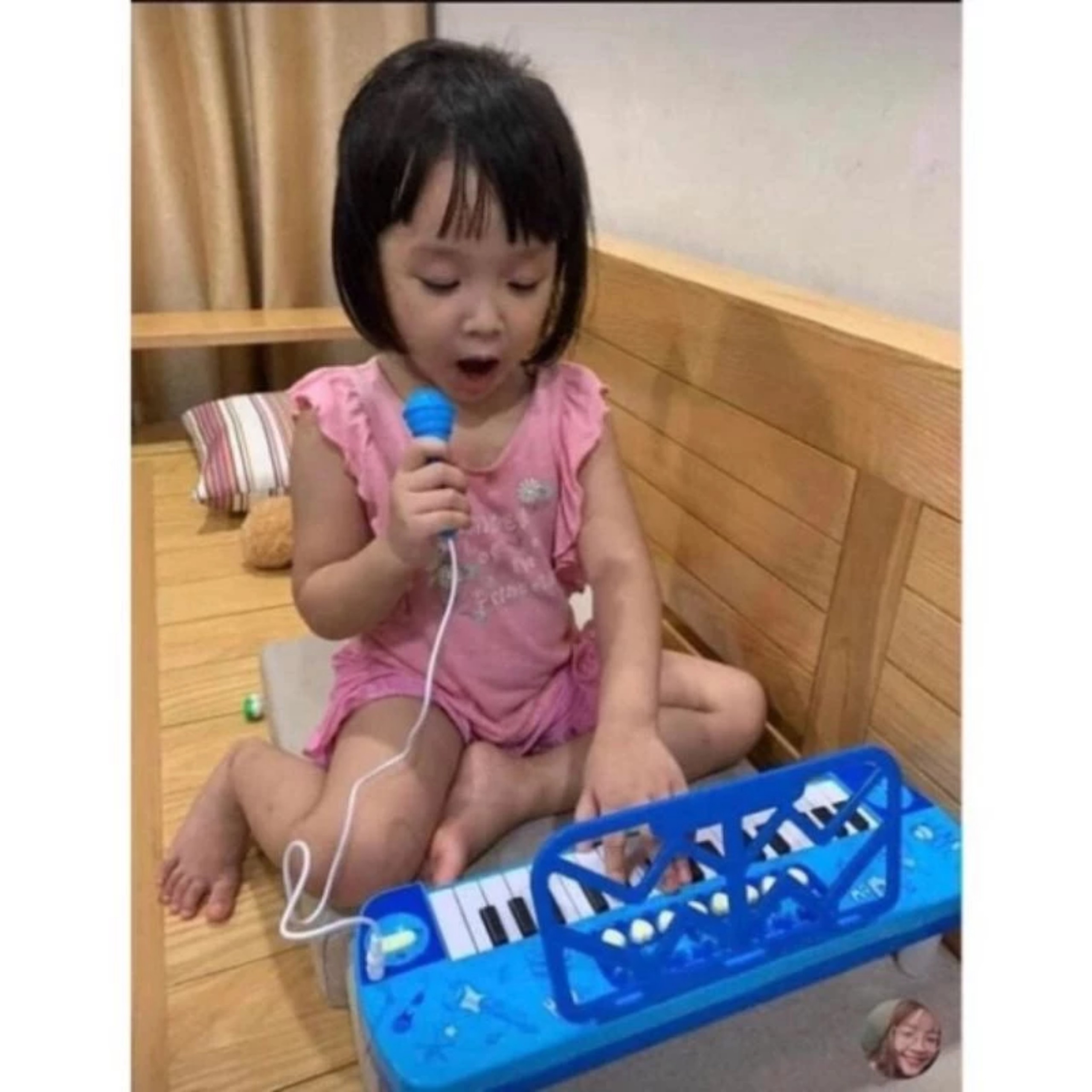 Đồ Chơi Đàn Piano Cho Bé Có Đèn Nhạc Và Micro Chuẩn âm