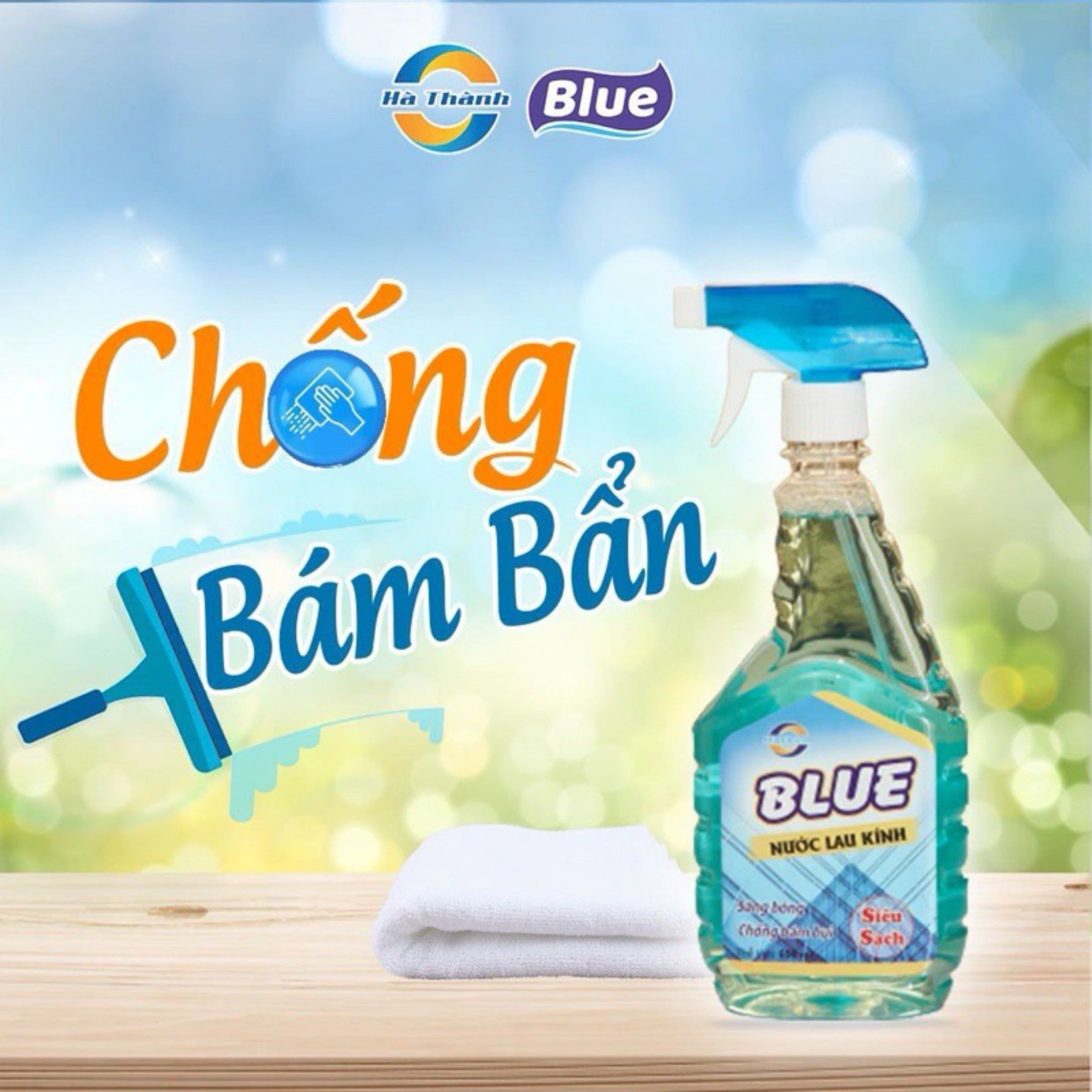 NƯỚC LAU KÍNH BLUE 650ML
