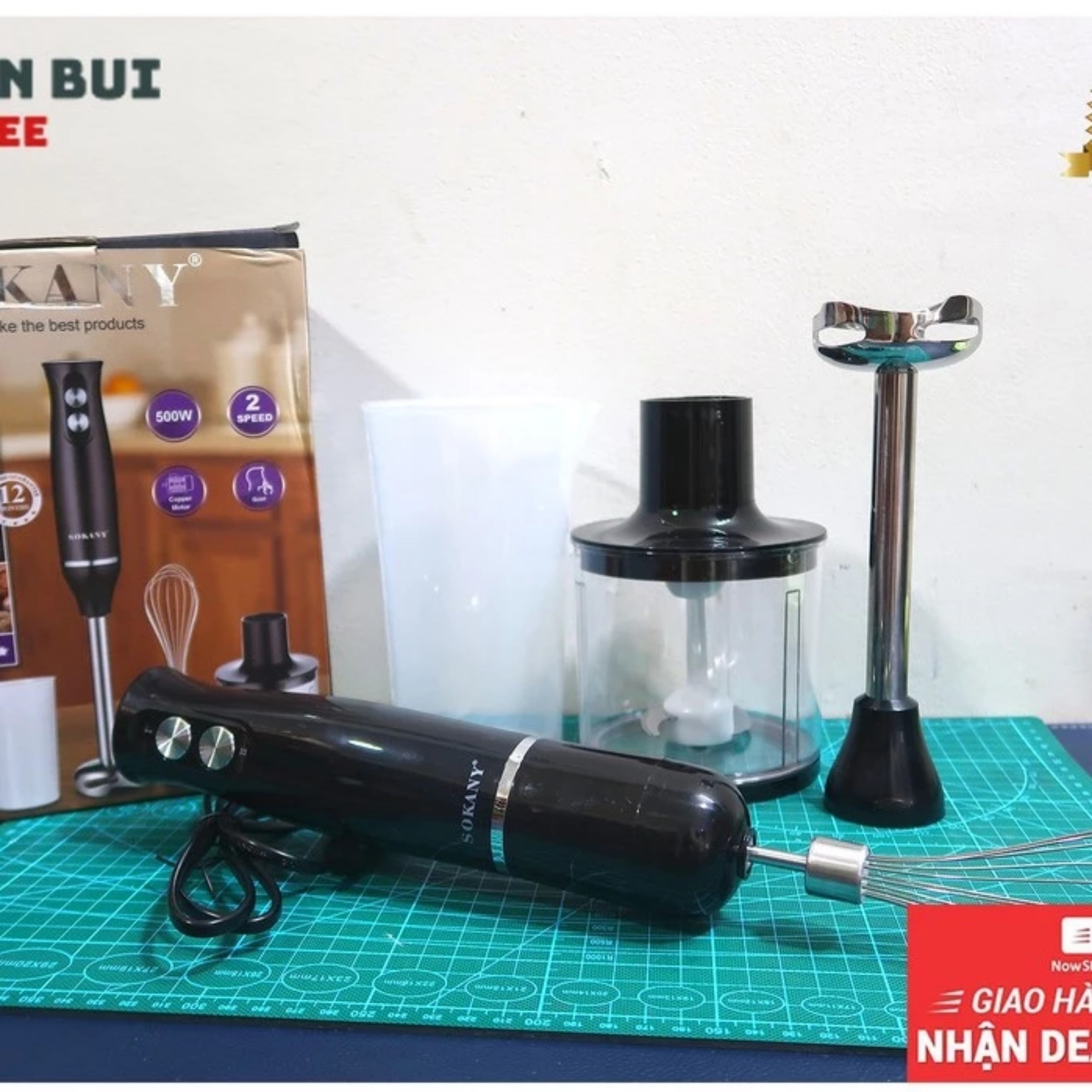 BỘ MÁY XAY SINH TỐ CẦM TAY SOKANY