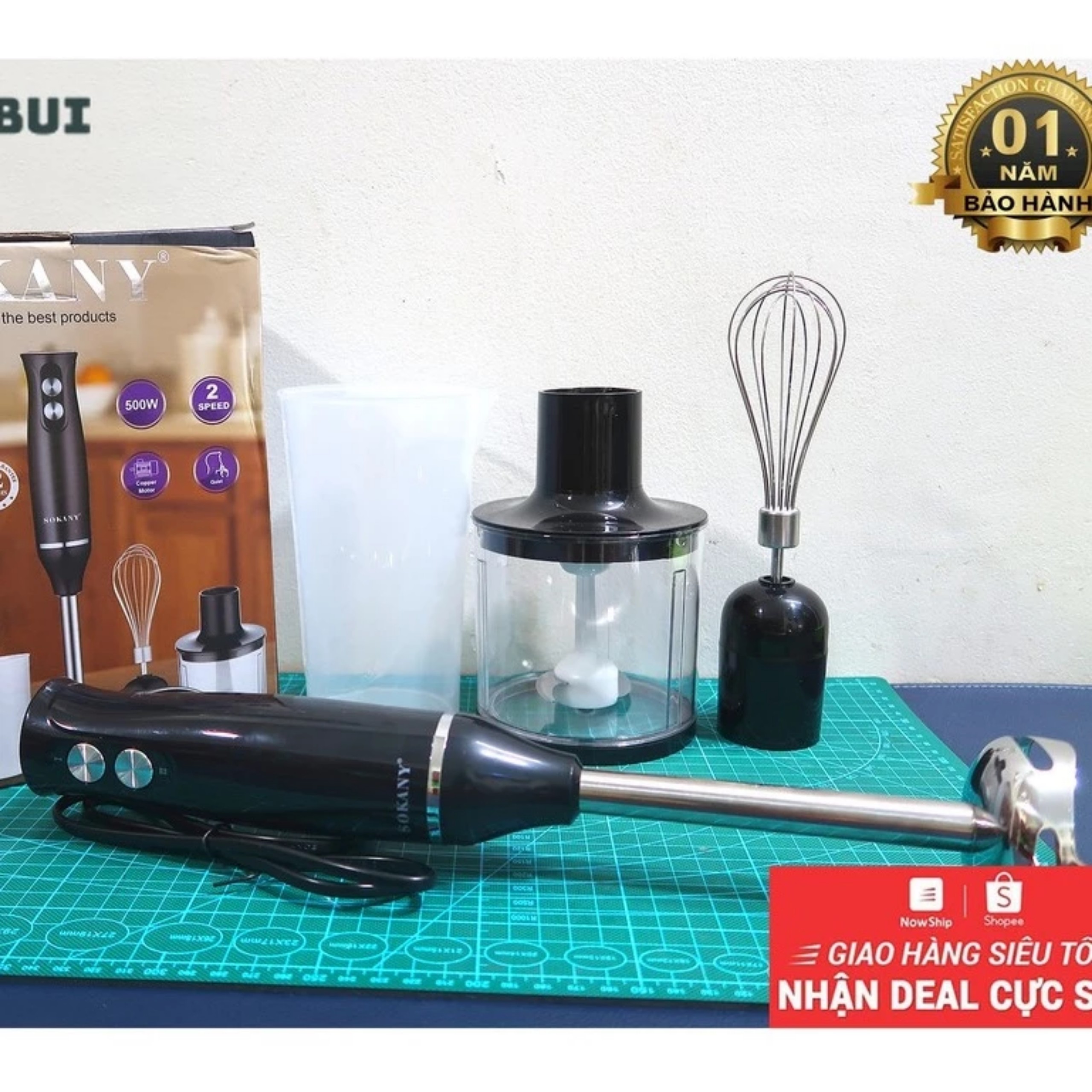 BỘ MÁY XAY SINH TỐ CẦM TAY SOKANY