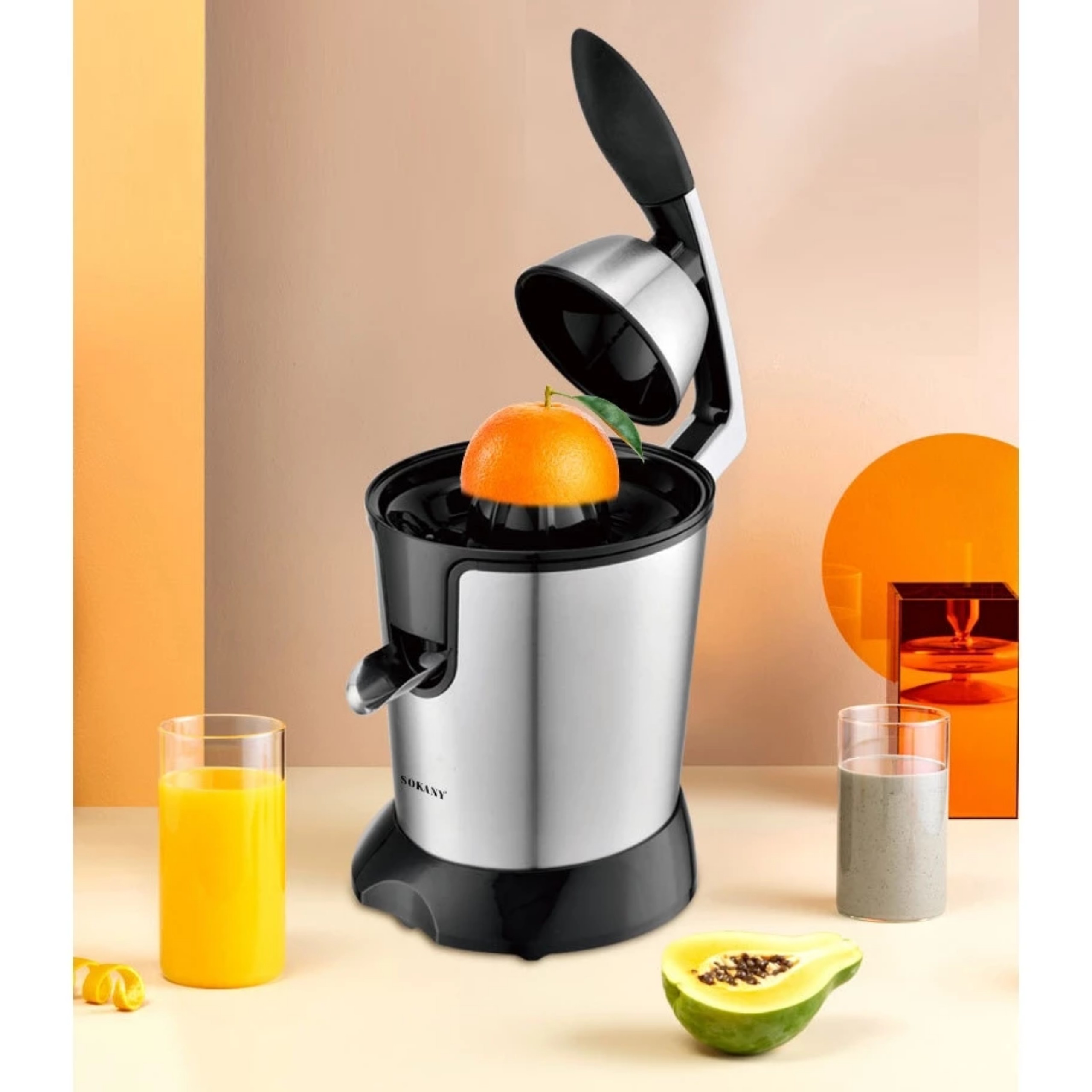 MÁY VẮT CAM SOKANY 350W, 0.4L