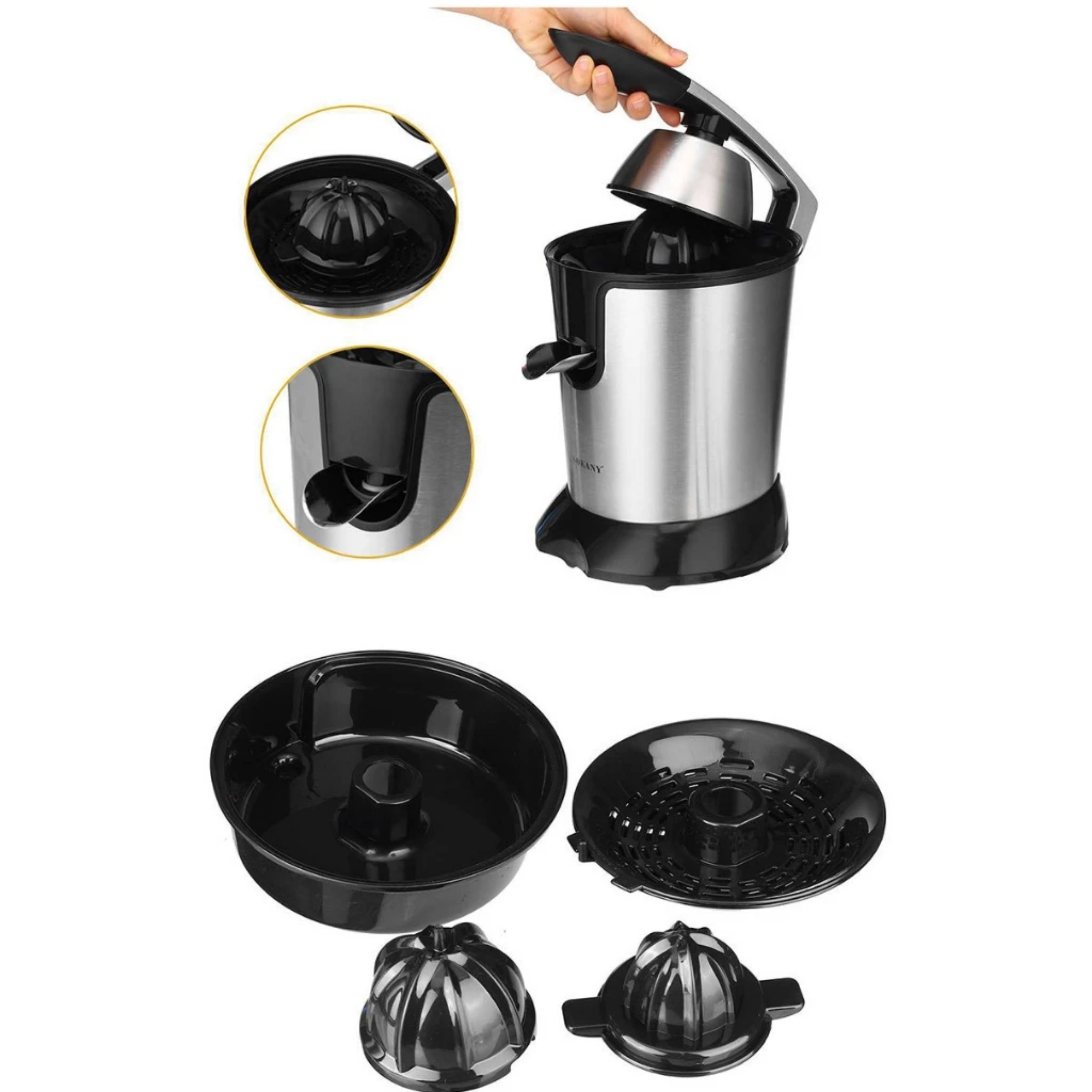 MÁY VẮT CAM SOKANY 350W, 0.4L