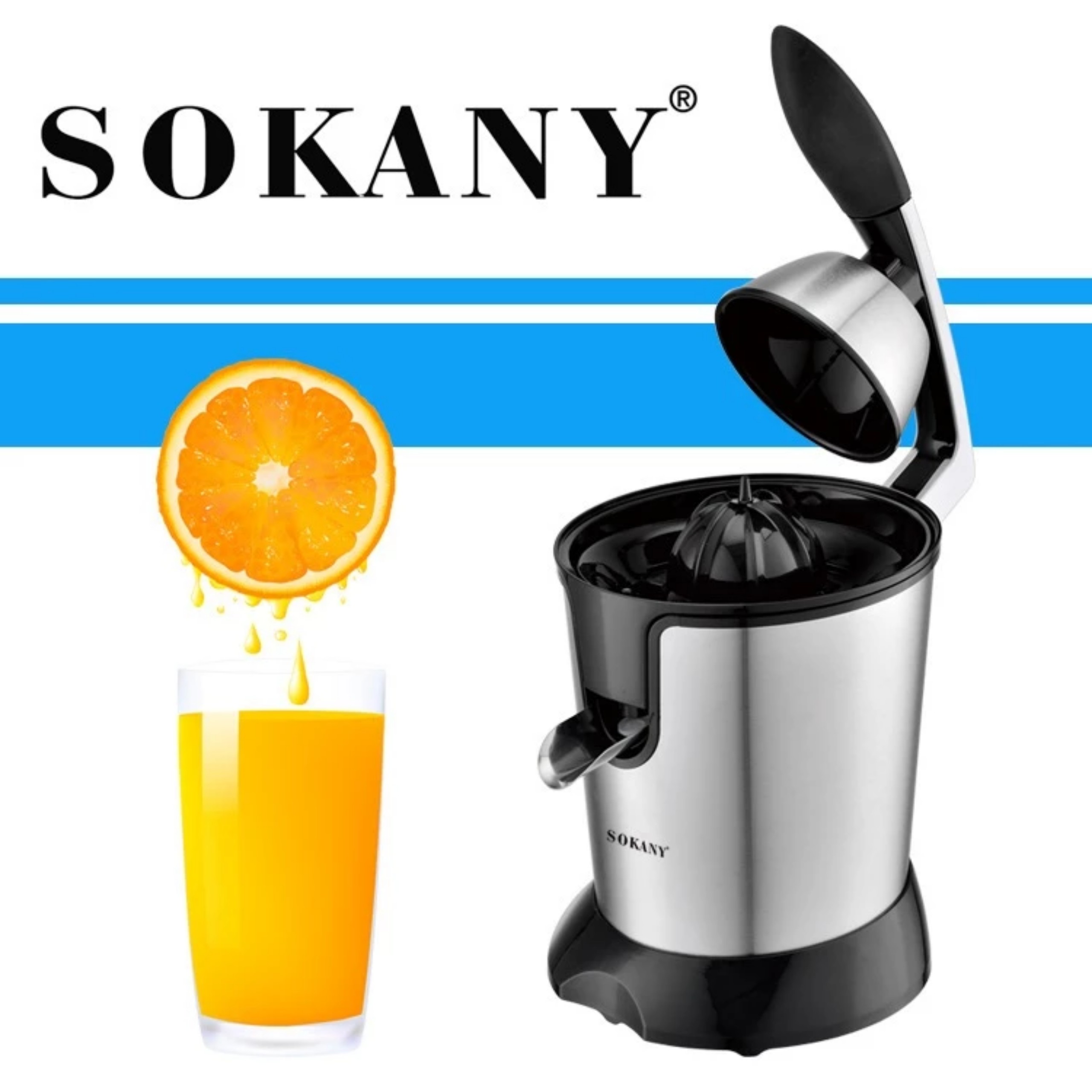 MÁY VẮT CAM SOKANY 350W, 0.4L