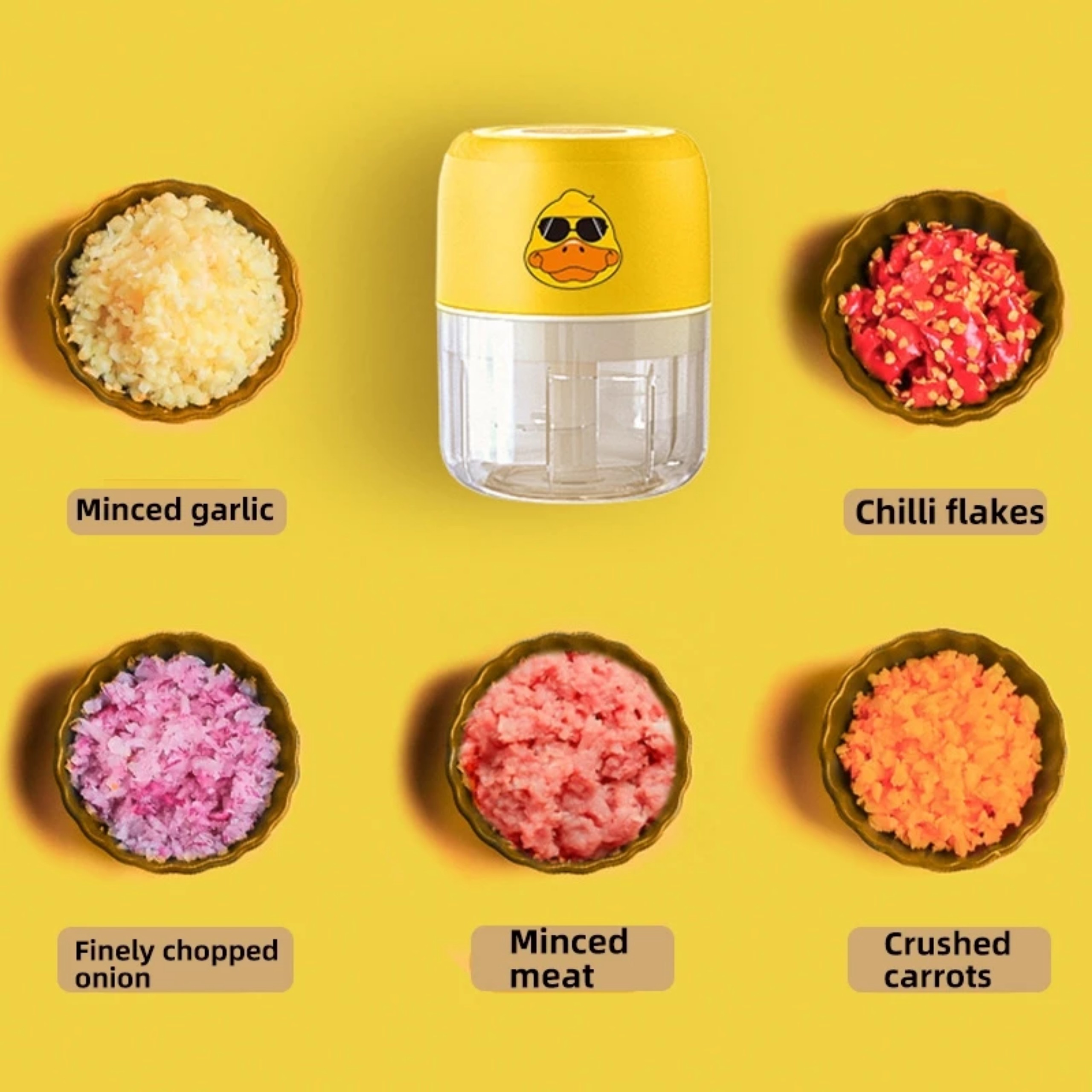 MÁY XAY TỎI ỚT, RAU CỦ MINI 250ML