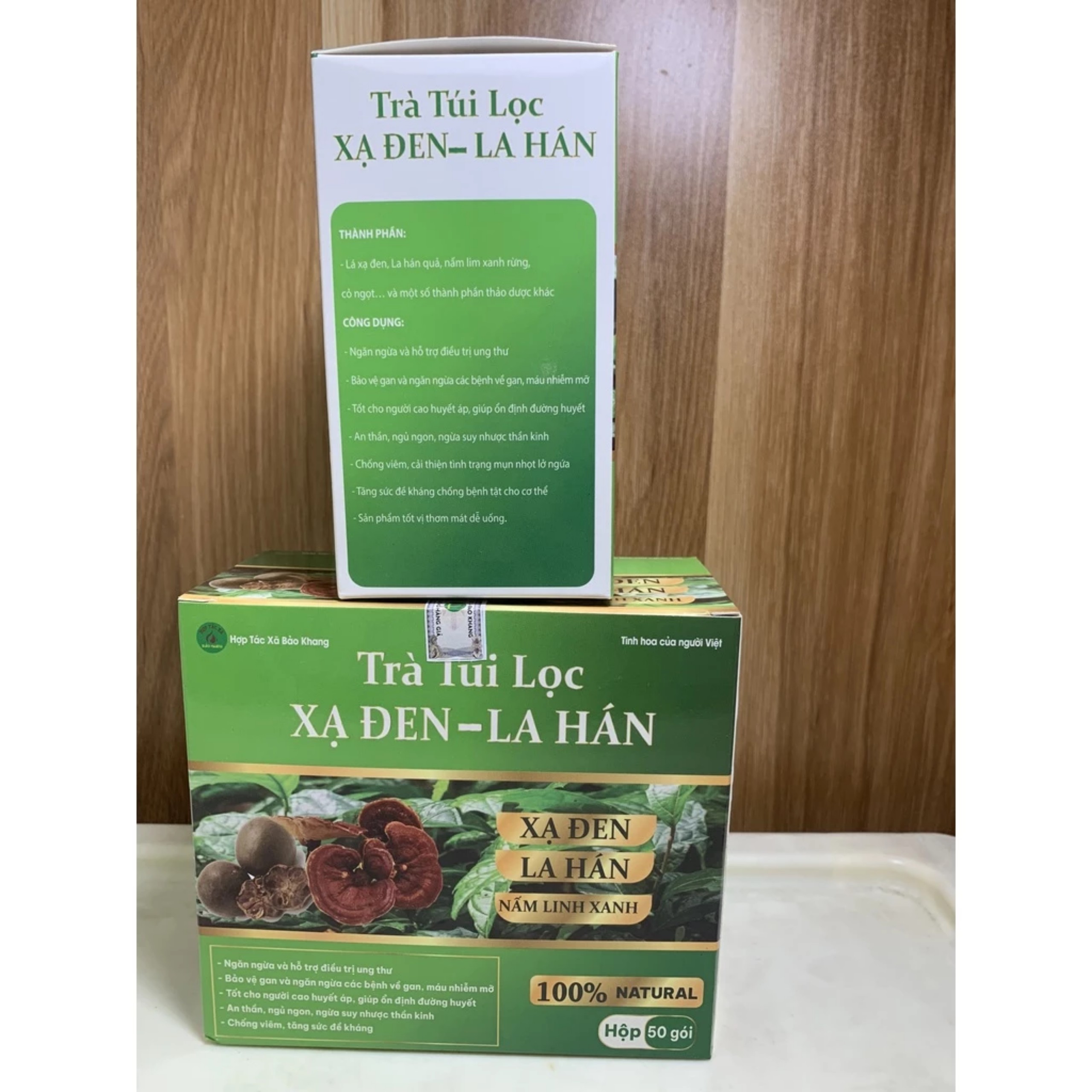 TRÀ TÚI LỌC XẠ ĐEN LA HÁN