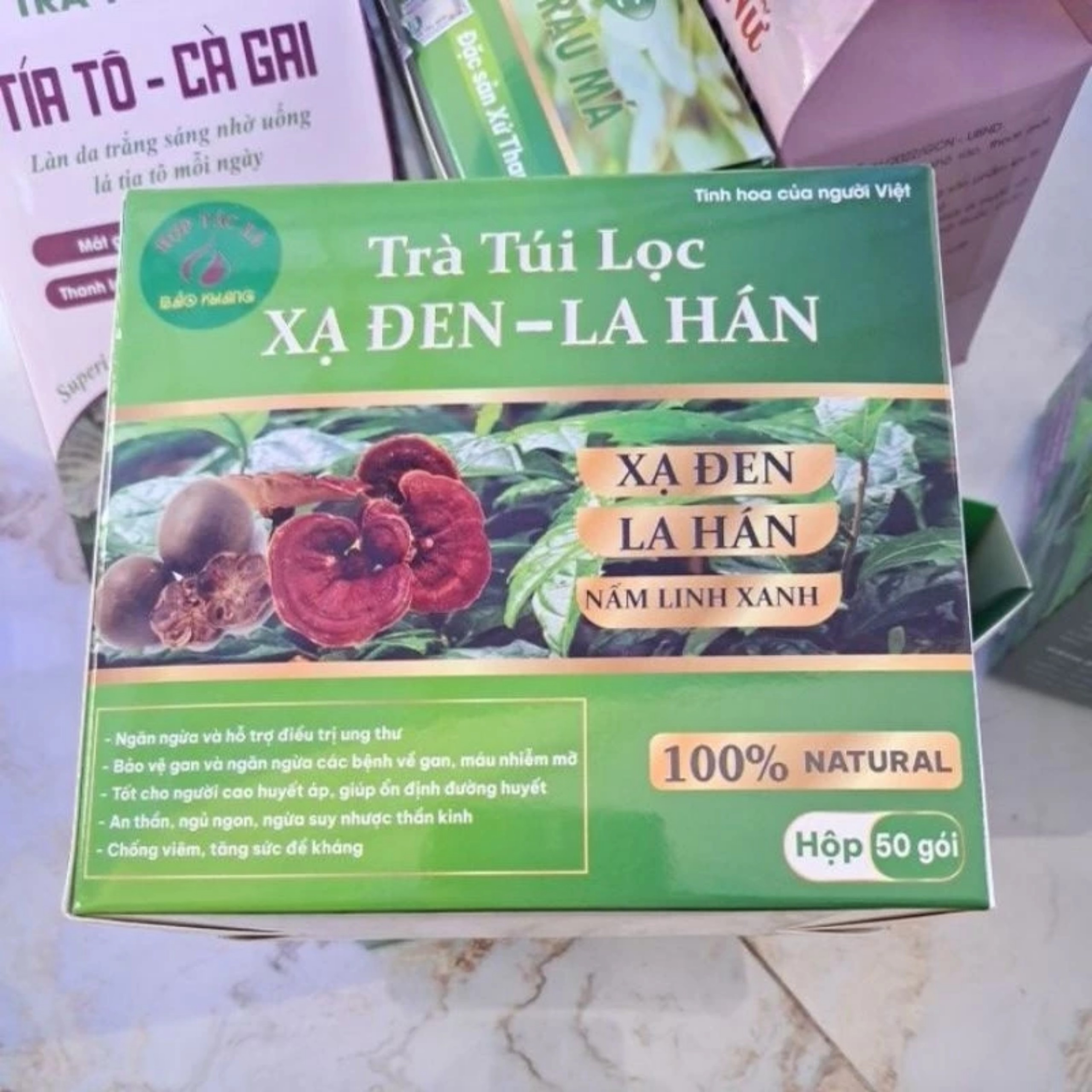 TRÀ TÚI LỌC XẠ ĐEN LA HÁN