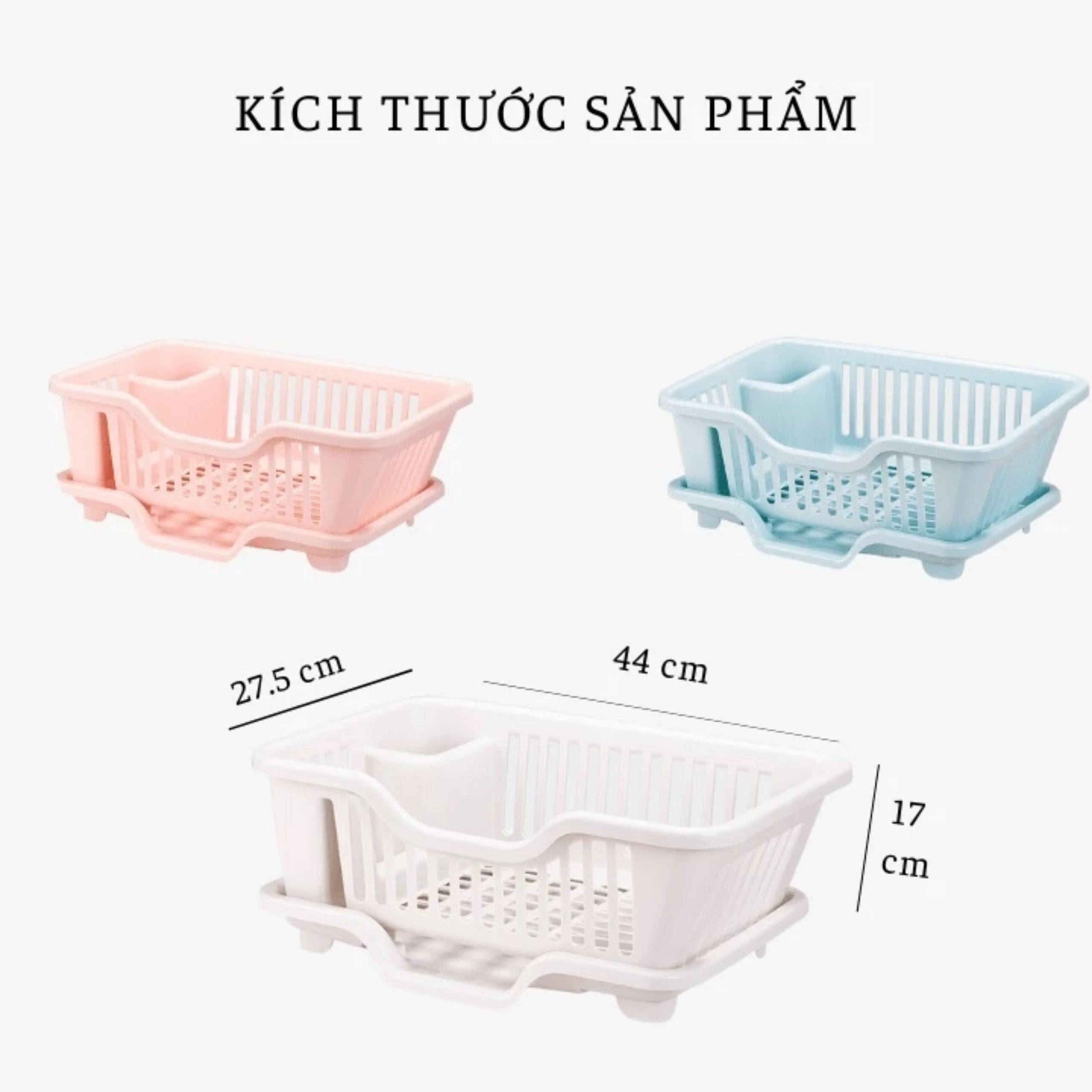 RỔ ÚP CHÉN BÁT CÓ KHAY HỨNG NƯỚC BÊN DƯỚI