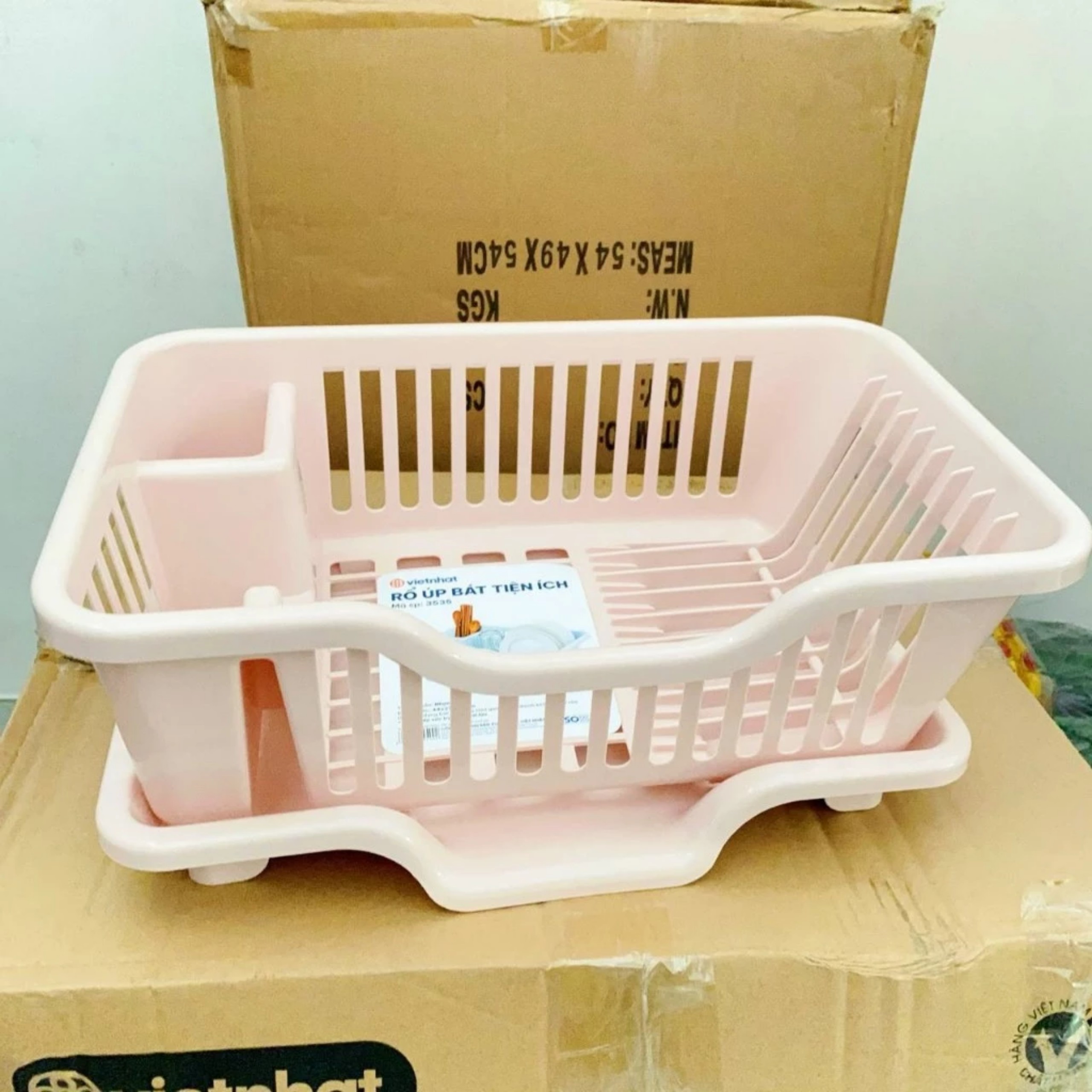 RỔ ÚP CHÉN BÁT CÓ KHAY HỨNG NƯỚC BÊN DƯỚI