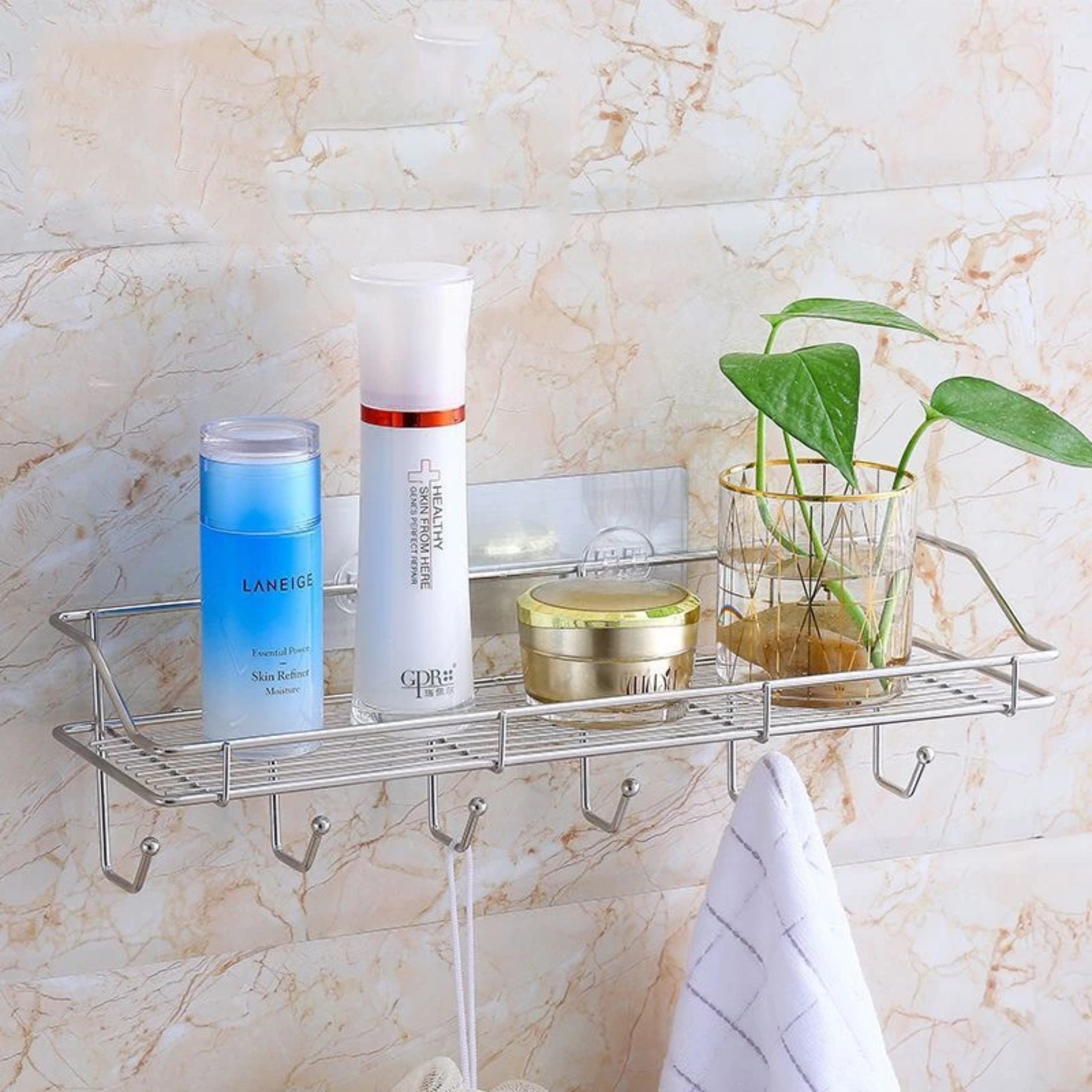 KỆ INOX ĐỂ CHAI LỌ GIA VỊ NHÀ BẾP