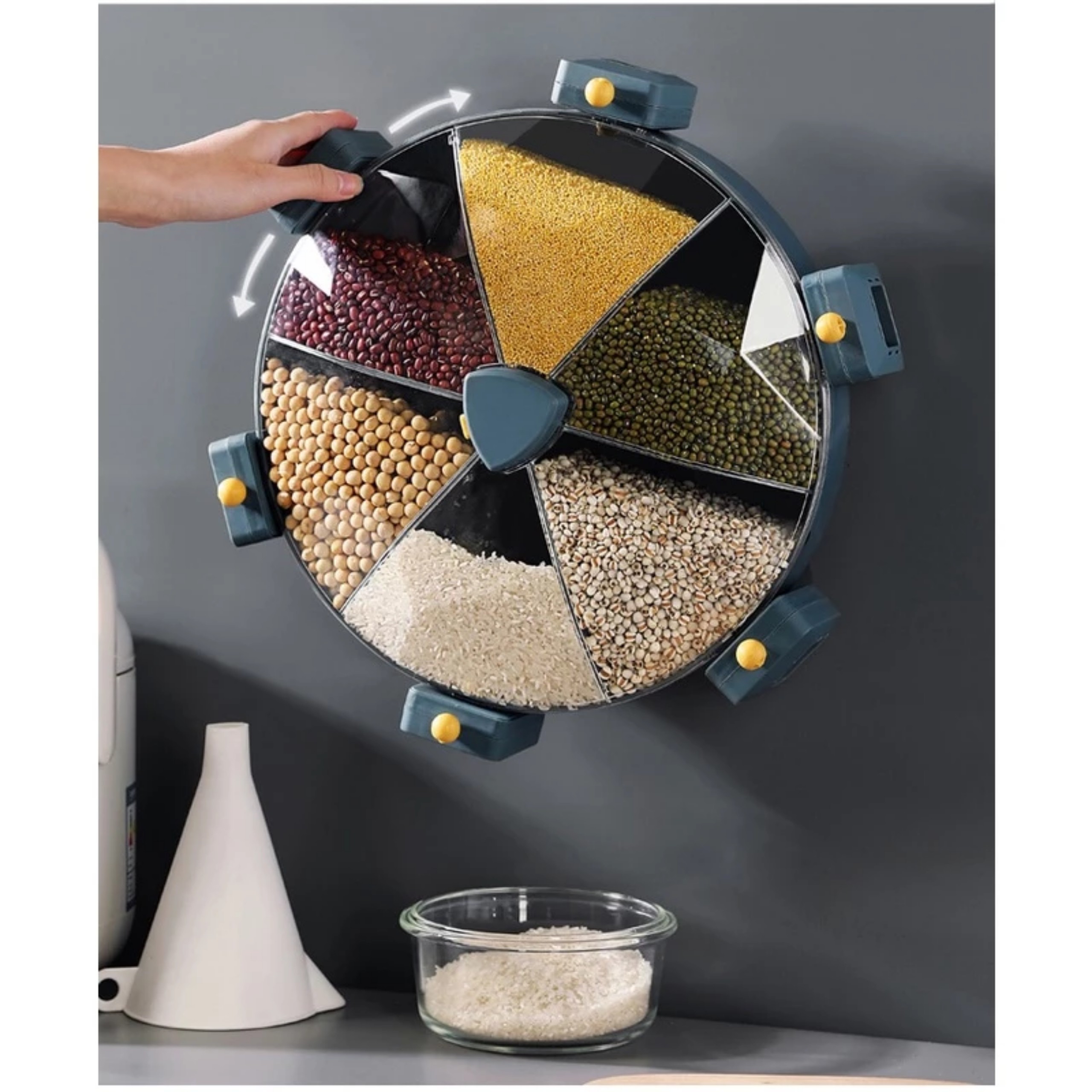 KHAY ĐỰNG NGŨ CỐC XOAY