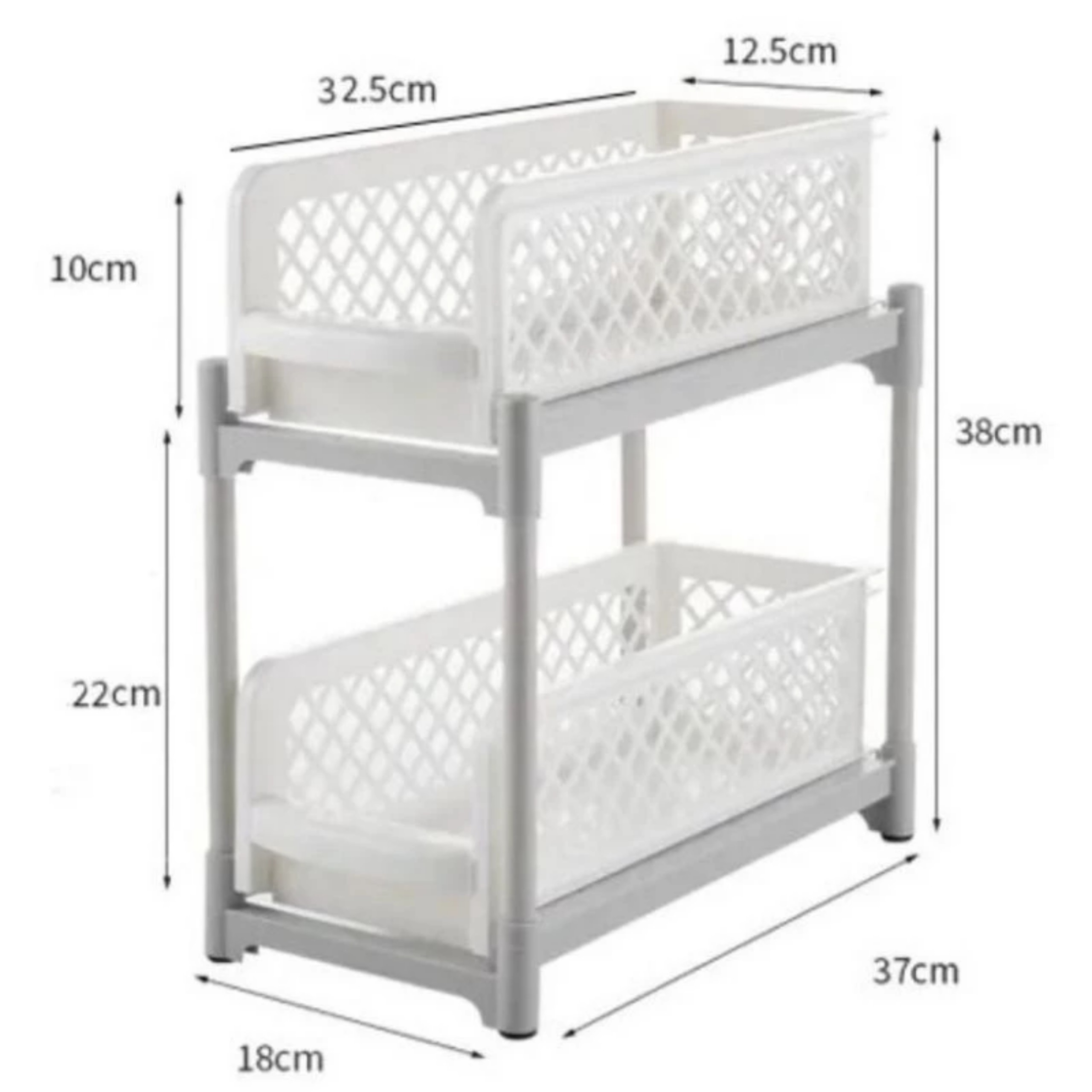 KỆ NHỰA 2 TẦNG ABS