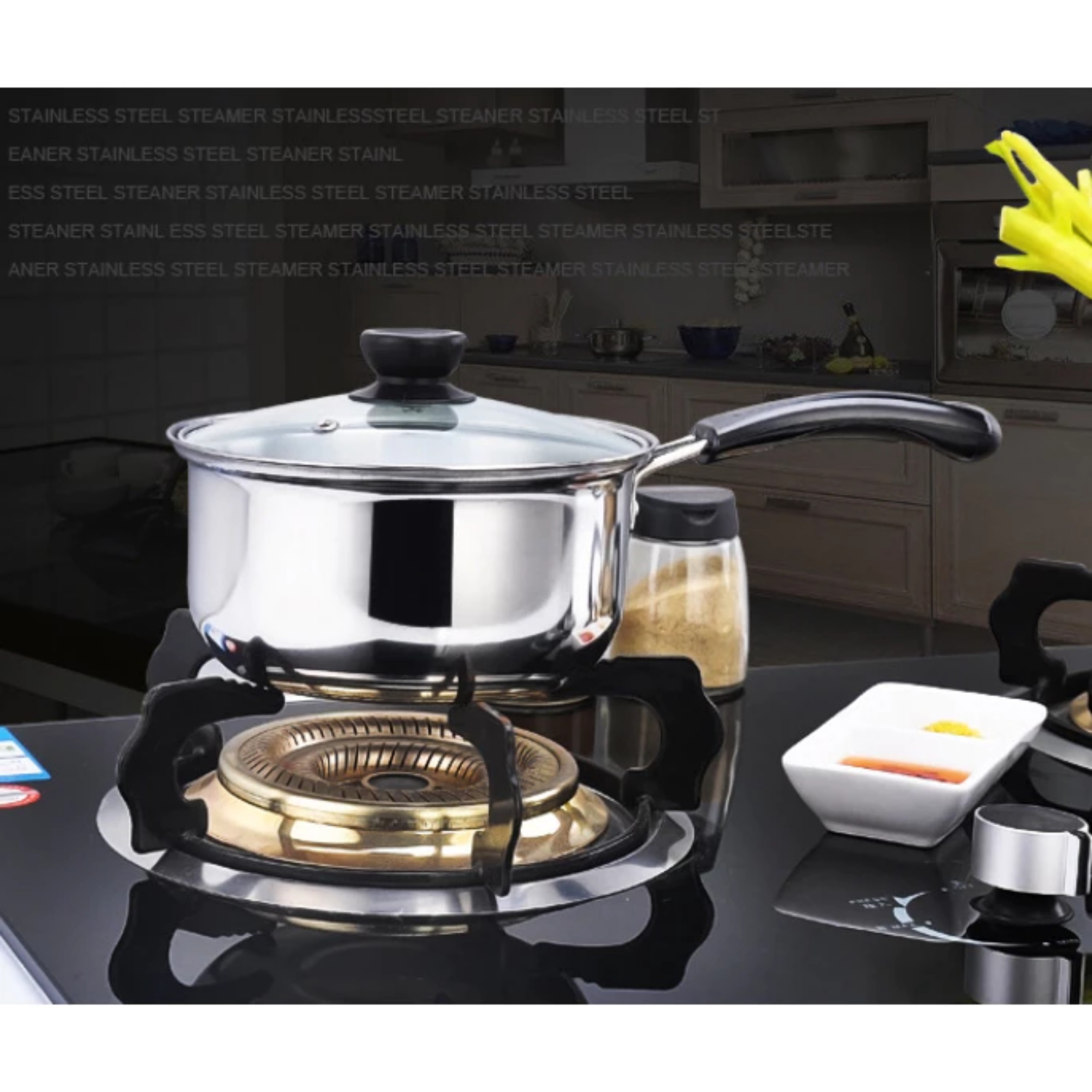 BỘ 3 NỒI INOX CÓ TAY CẦM MẶT KÍNH CAO CẤP