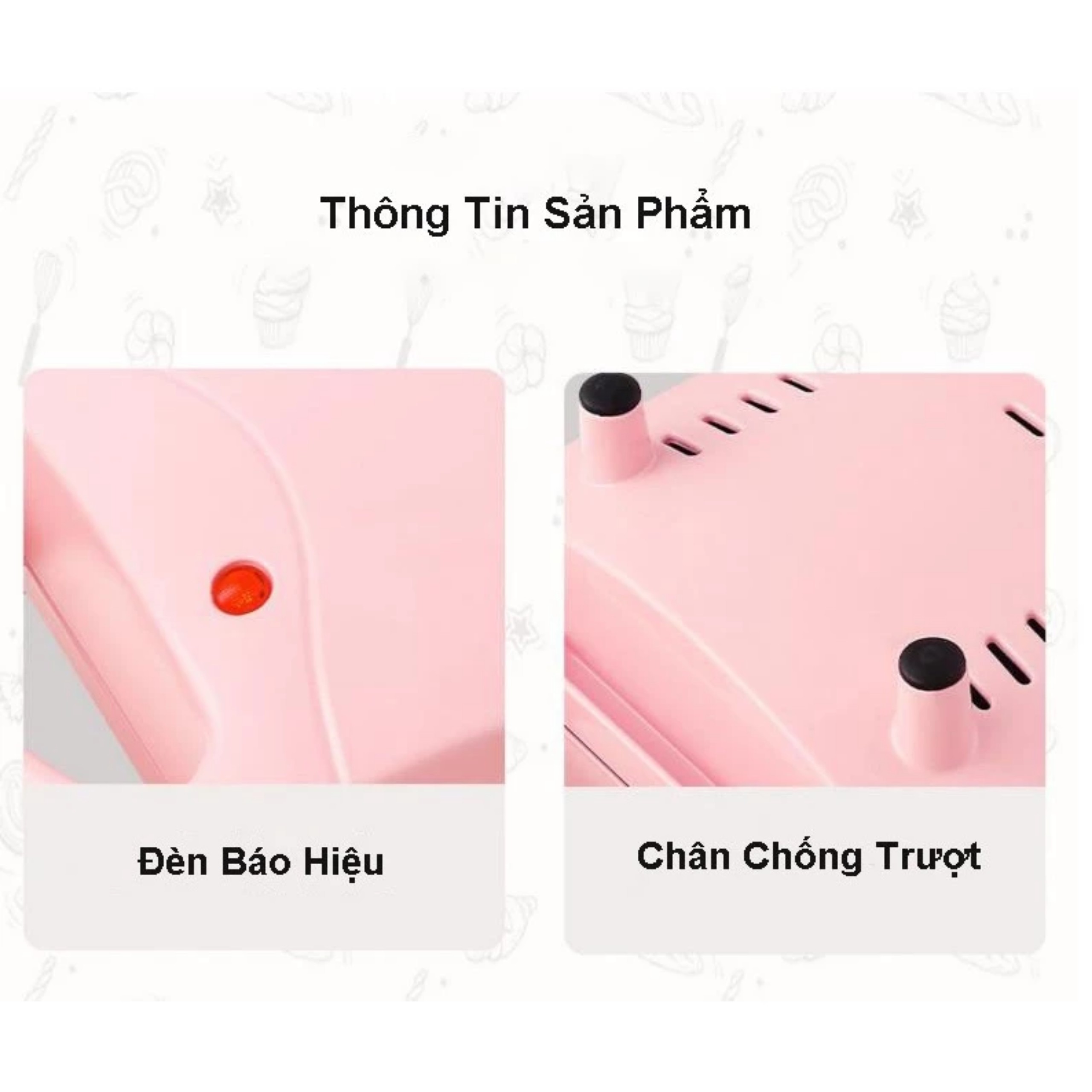 MÁY NƯỚNG, MÁY LÀM ĐỒ ĂN SÁNG ĐA NĂNG CHỐNG DÍNH