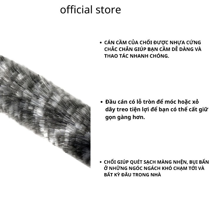 CHỔI QUÉT PHẤT TRẦN LÔNG DÀI