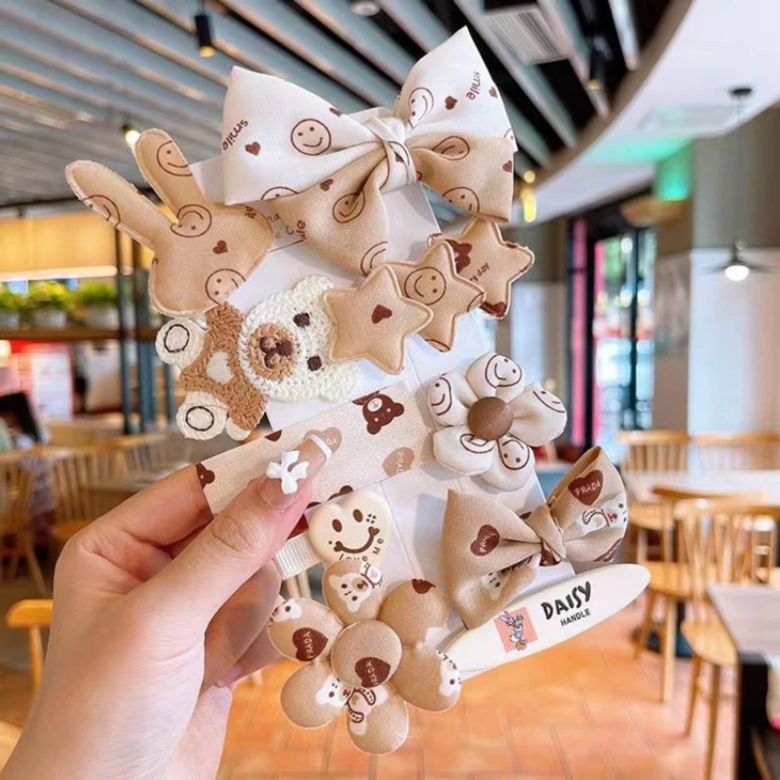 SET 9 KẸP TÓC GẤU BEAR