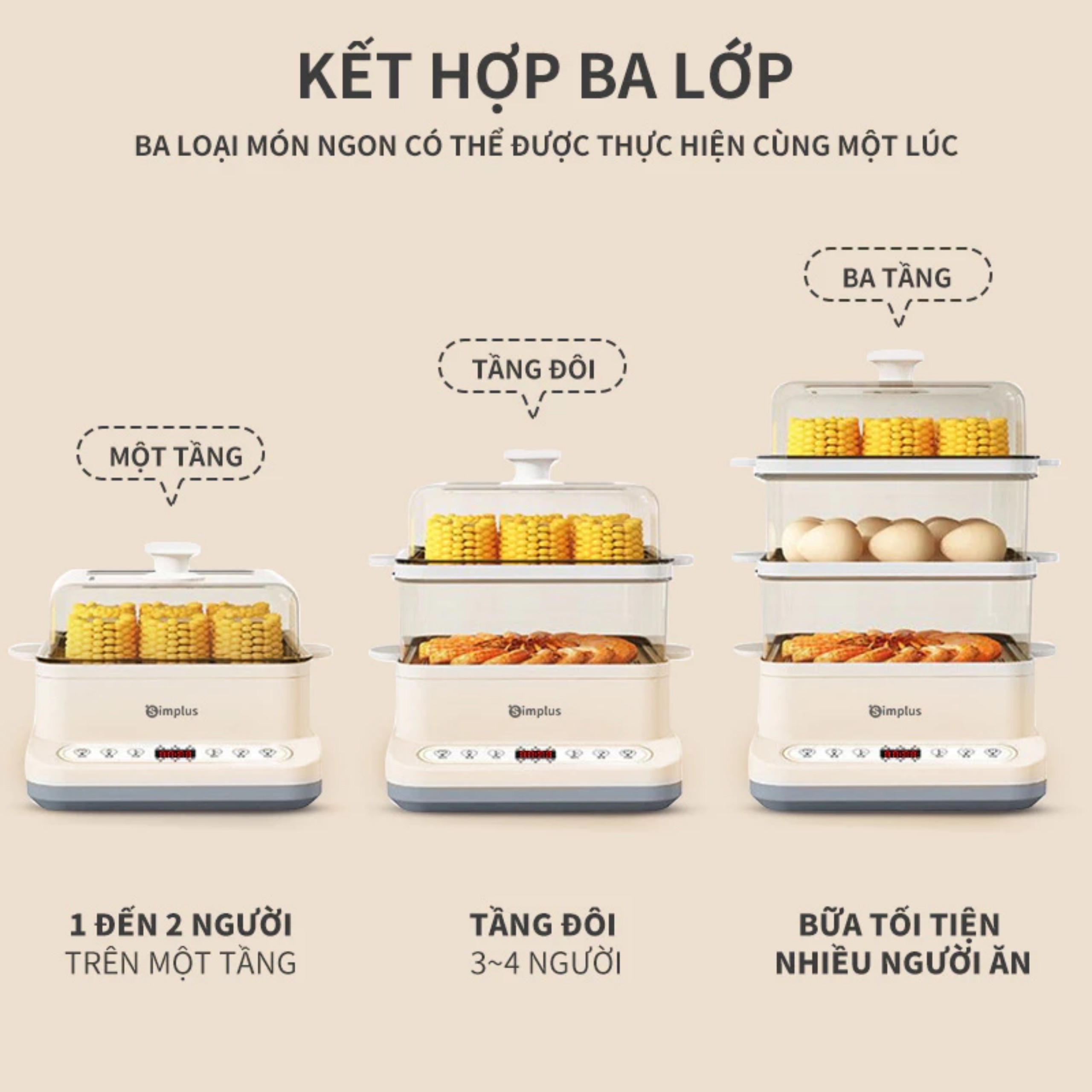 NỒI HẤP ĐIỆN 22L
