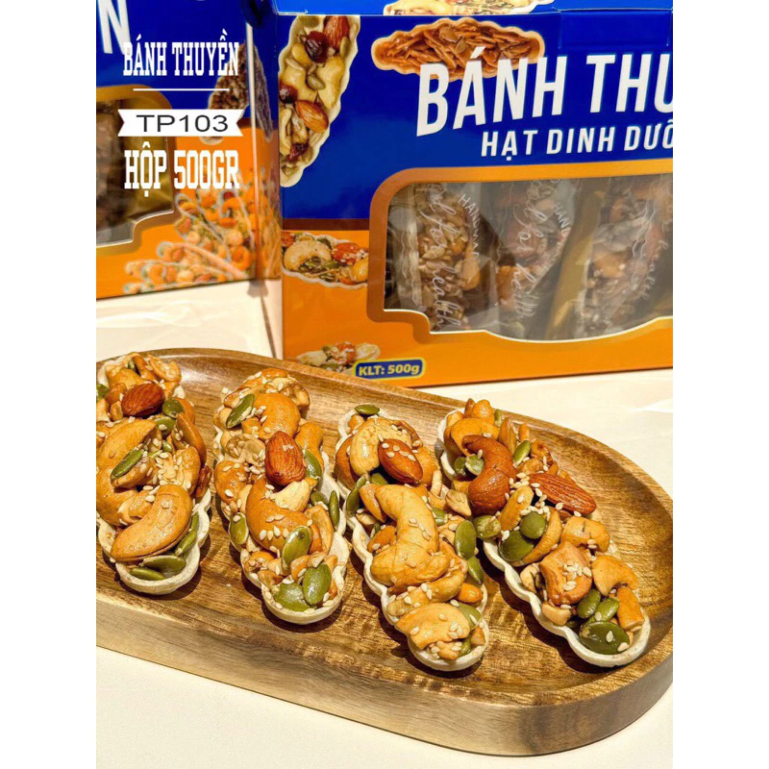 BÁNH THUYỀN  HỘP MÀU XANH