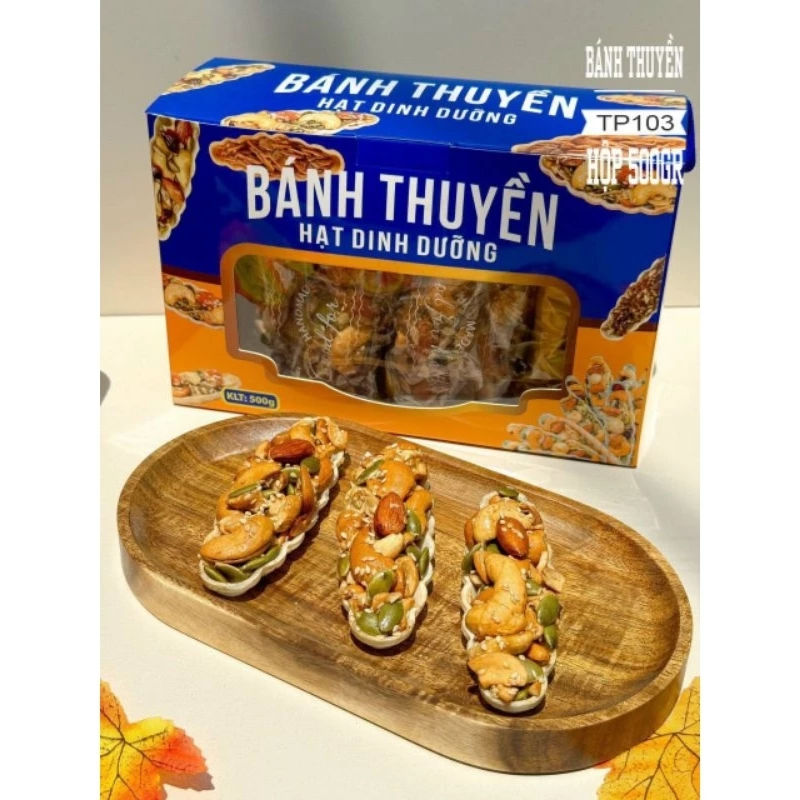 BÁNH THUYỀN  HỘP MÀU XANH