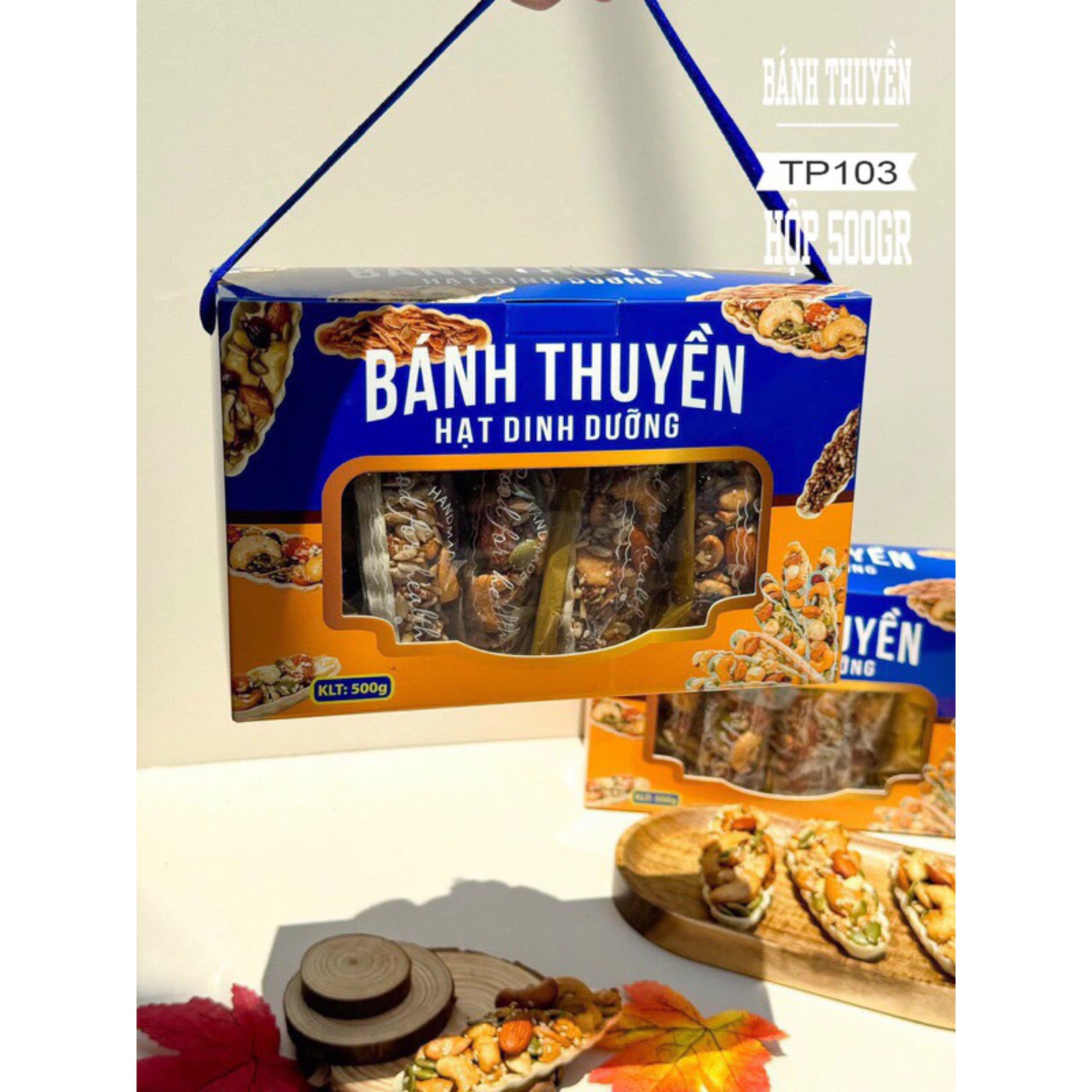 BÁNH THUYỀN  HỘP MÀU XANH