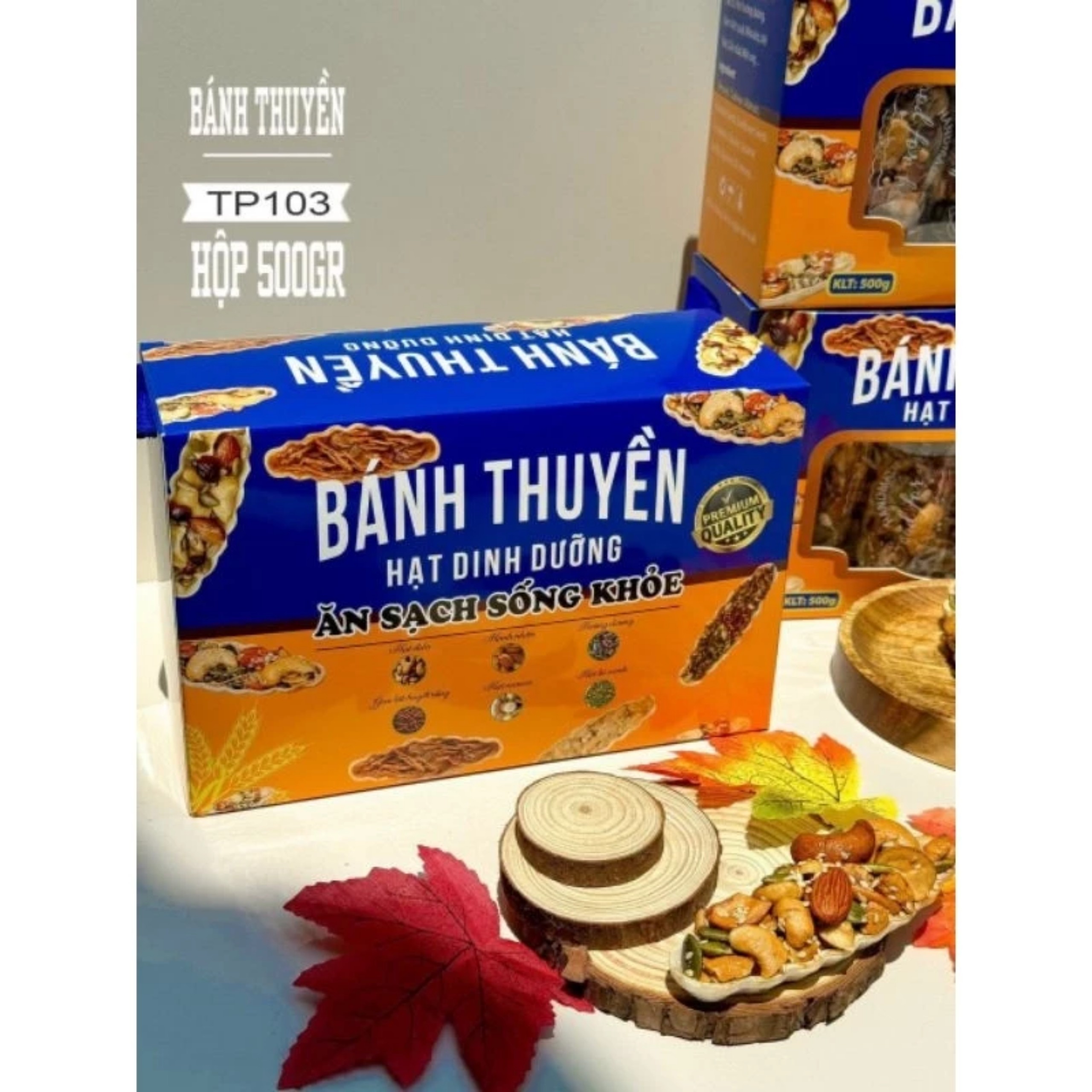 BÁNH THUYỀN  HỘP MÀU XANH