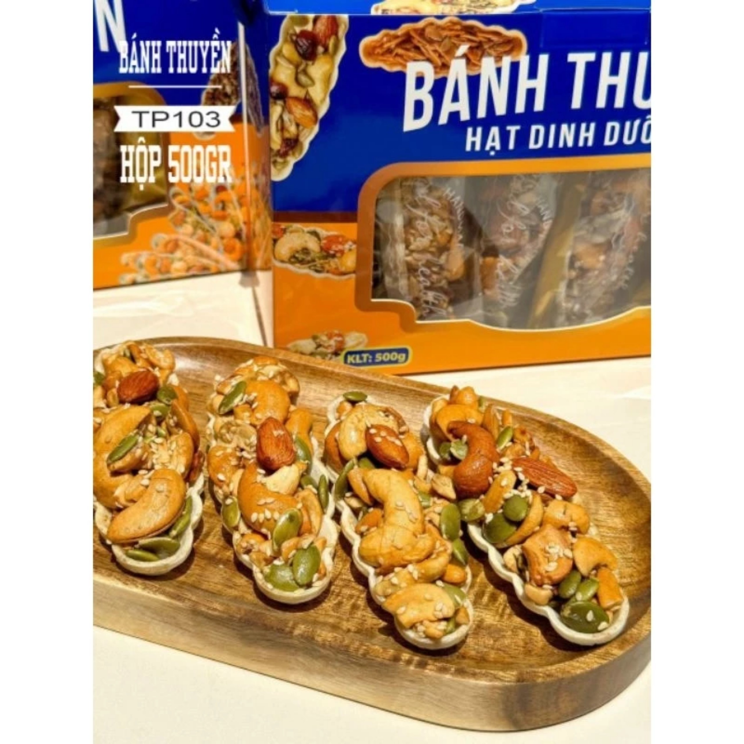 BÁNH THUYỀN  HỘP MÀU XANH