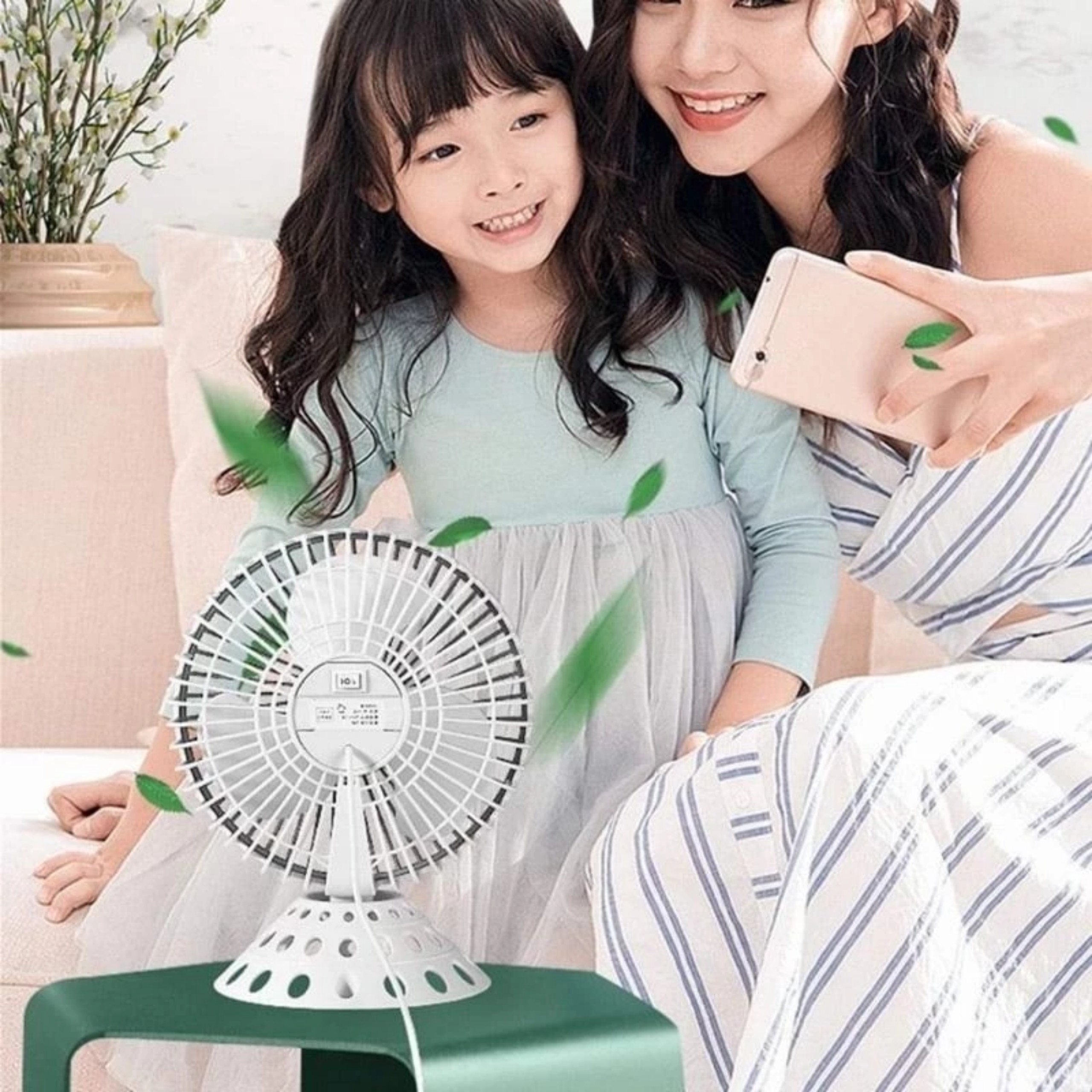 QUẠT ĐỂ BÀN USB ĐẾ TRÒN