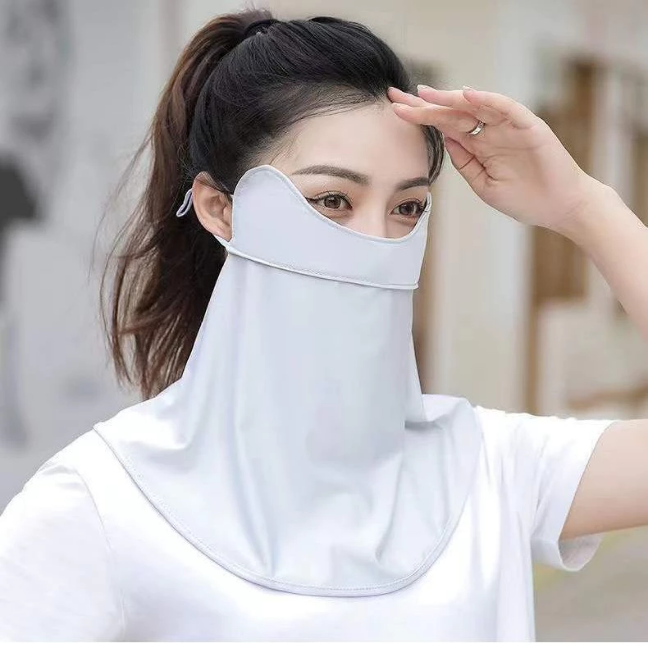 KHẨU TRANG CHỐNG TIA UV, CHE GÒ MÁ - CỔ (THÁO ĐƯỢC)