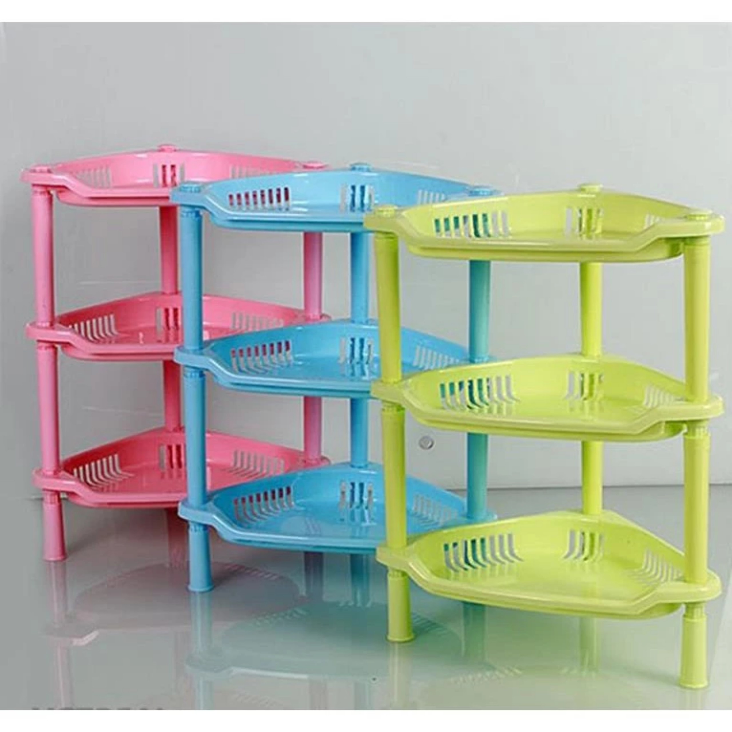 KỆ NHỰA TAM GIÁC 3 TẦNG