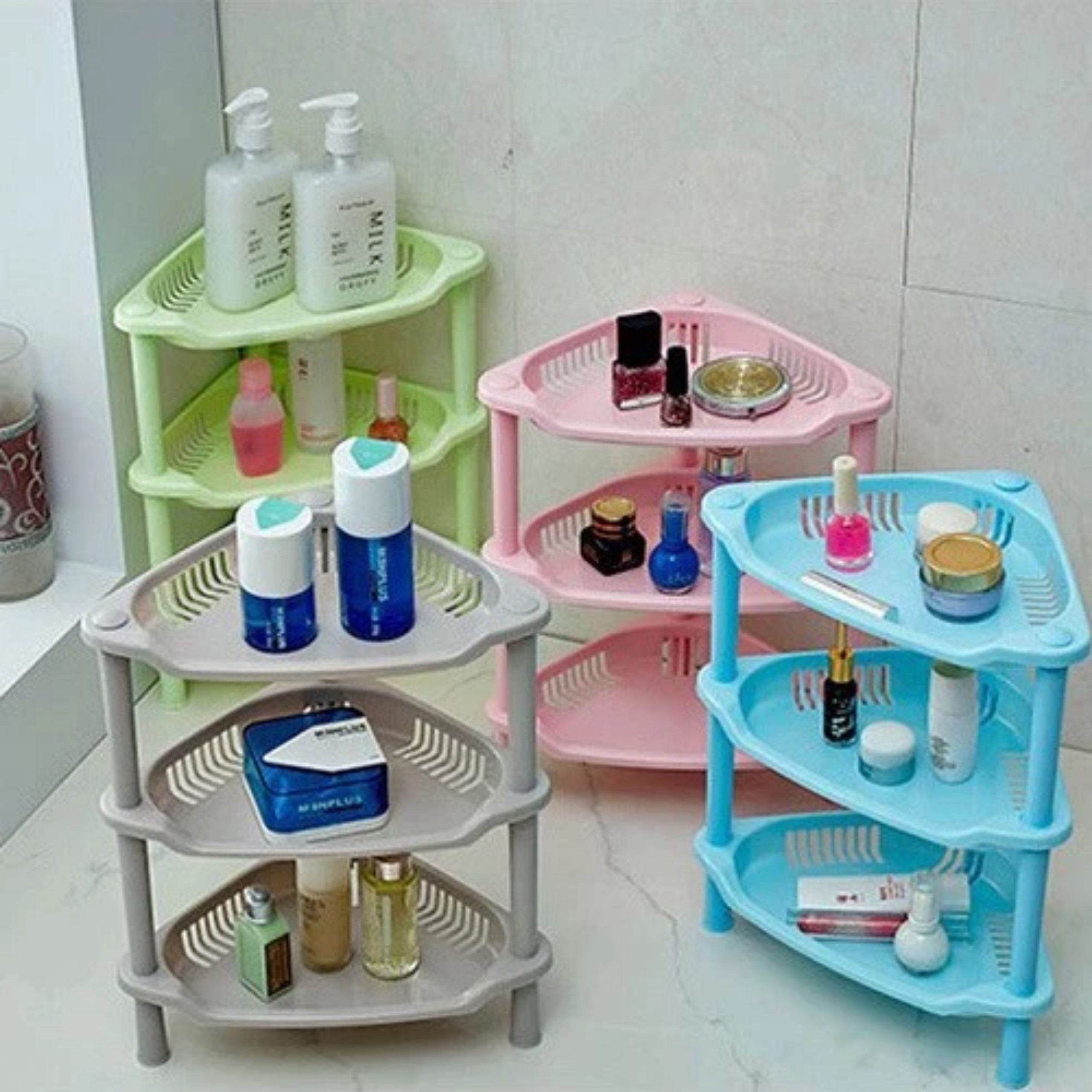 KỆ NHỰA TAM GIÁC 3 TẦNG