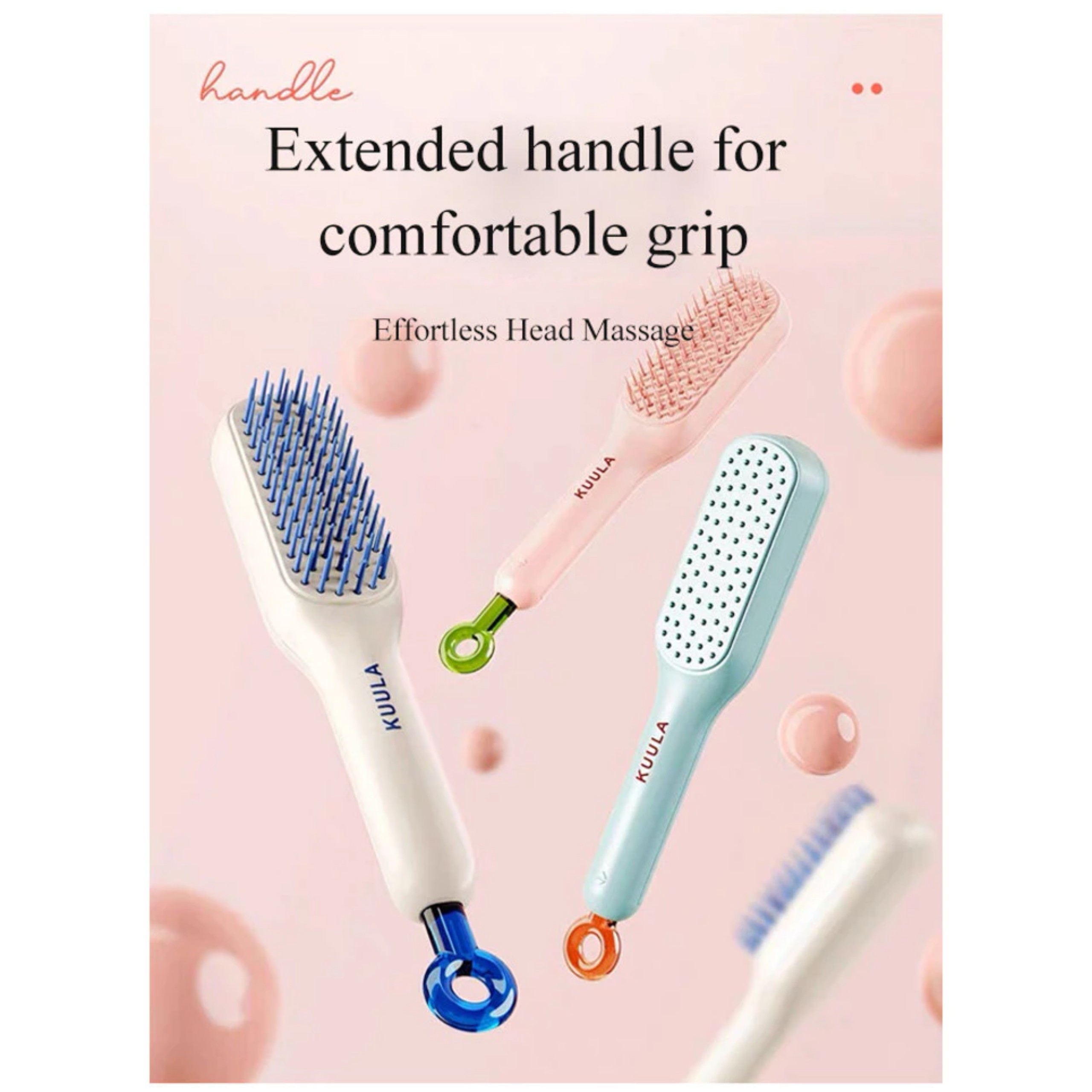 Lược chải tóc và tự làm sạch, tự gỡ tóc khỏi lược chỉ với 1 thao tác