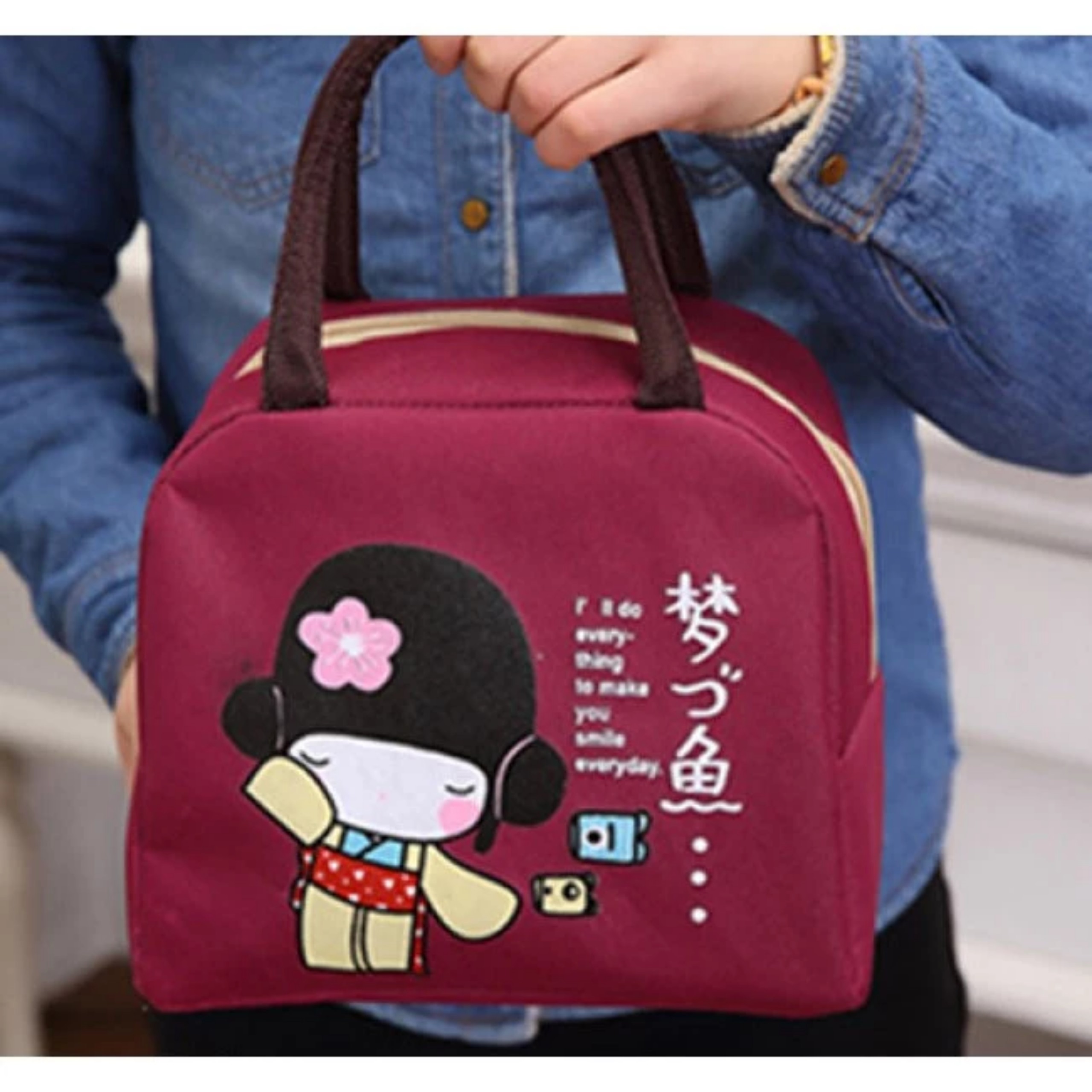 TÚI GIỮ NHIỆT HÌNH CÔ GÁI