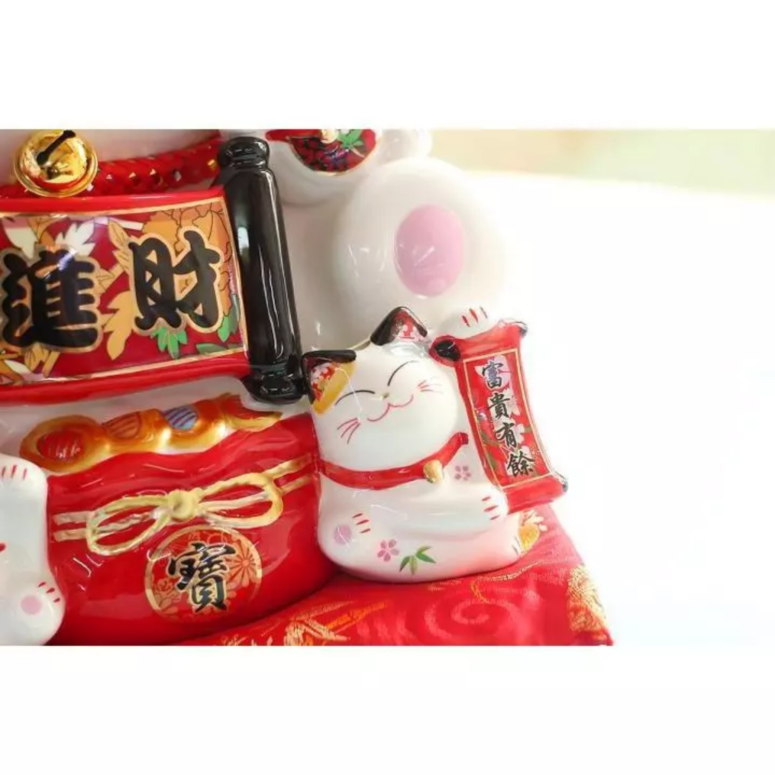 MÈO THẦN TÀI GỐM SỨ 26CM