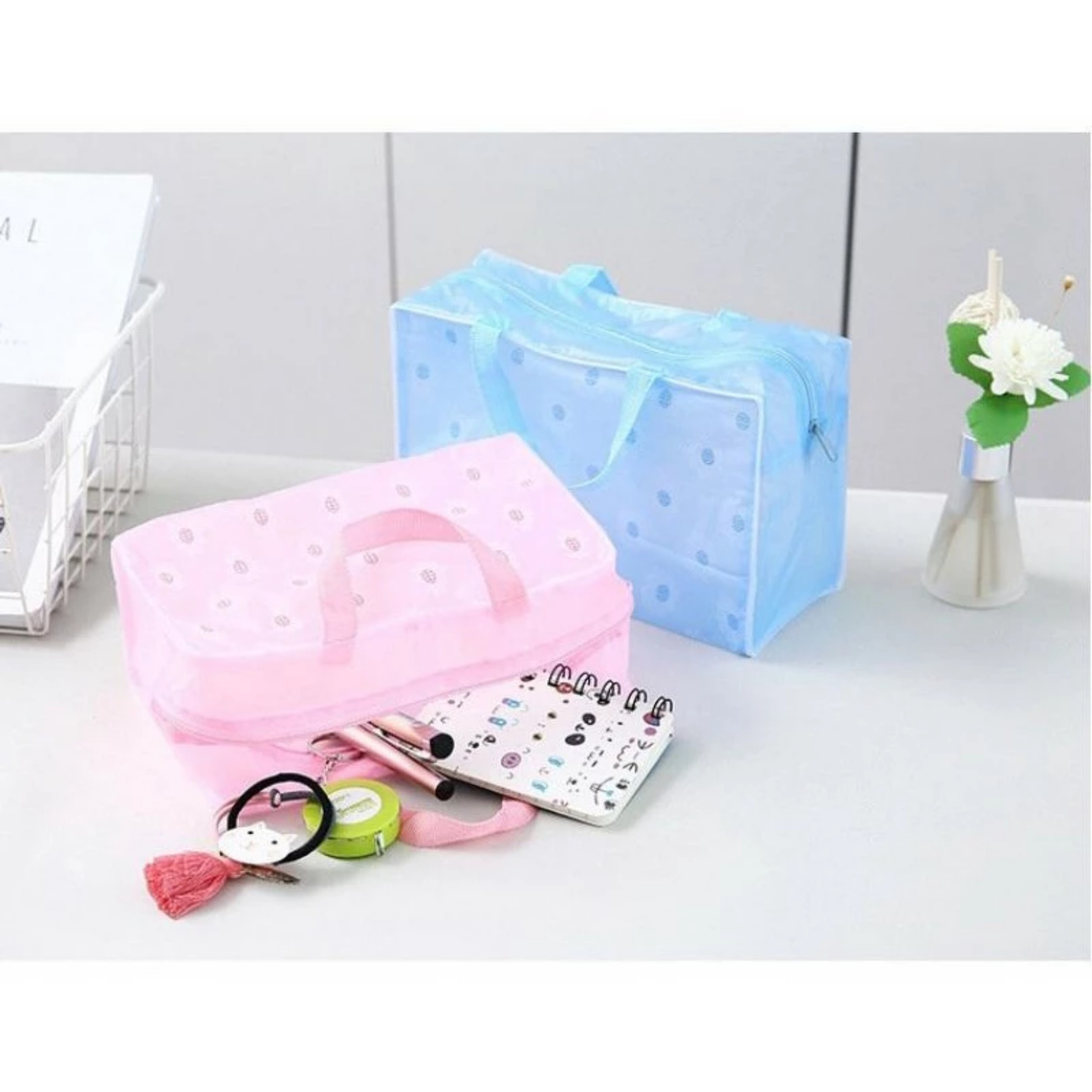 SET 2 TÚI ĐỰNG MĨ PHẨM ĐA SẮC