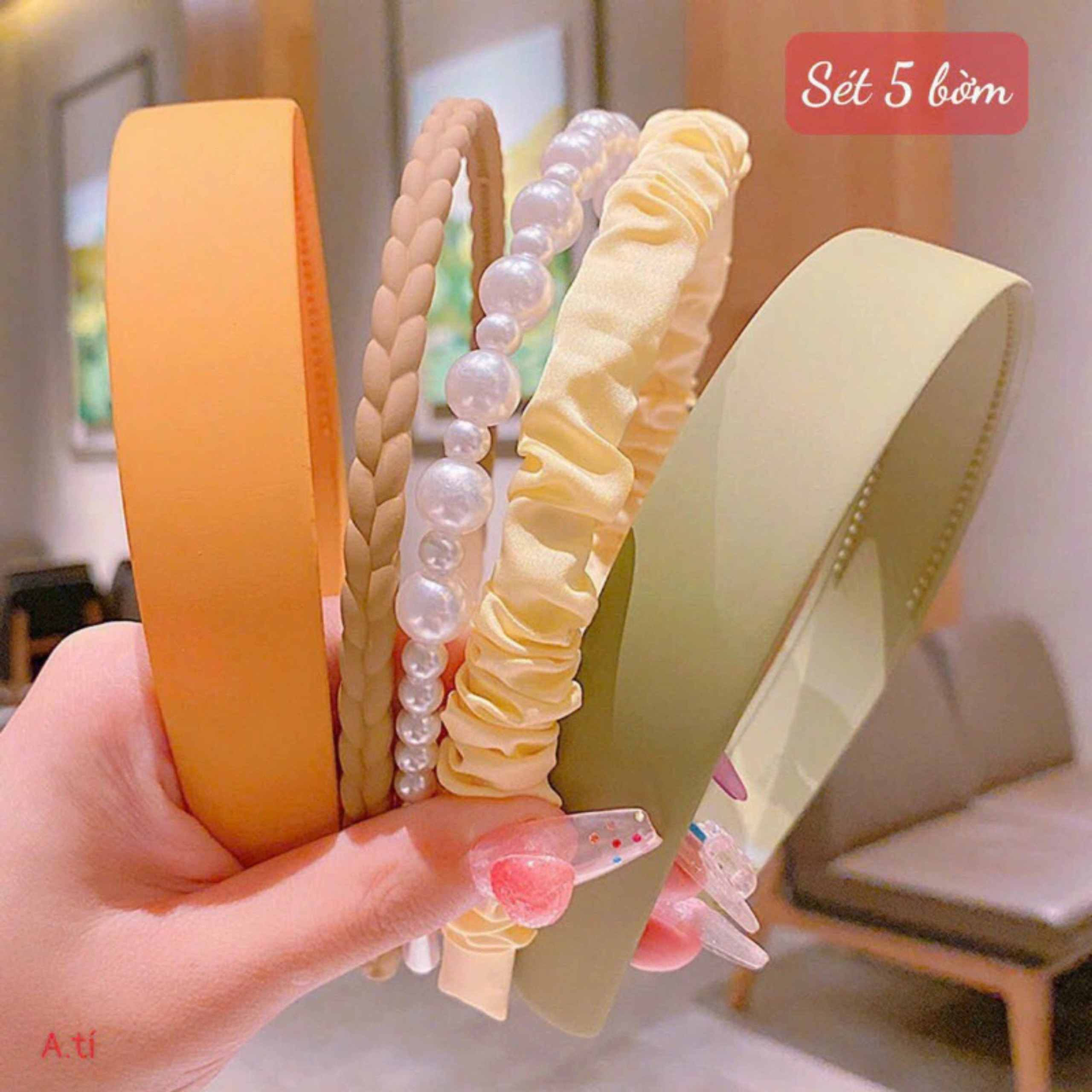SET 5 BỜM TÓC VINTAGE SANG CHẢNH