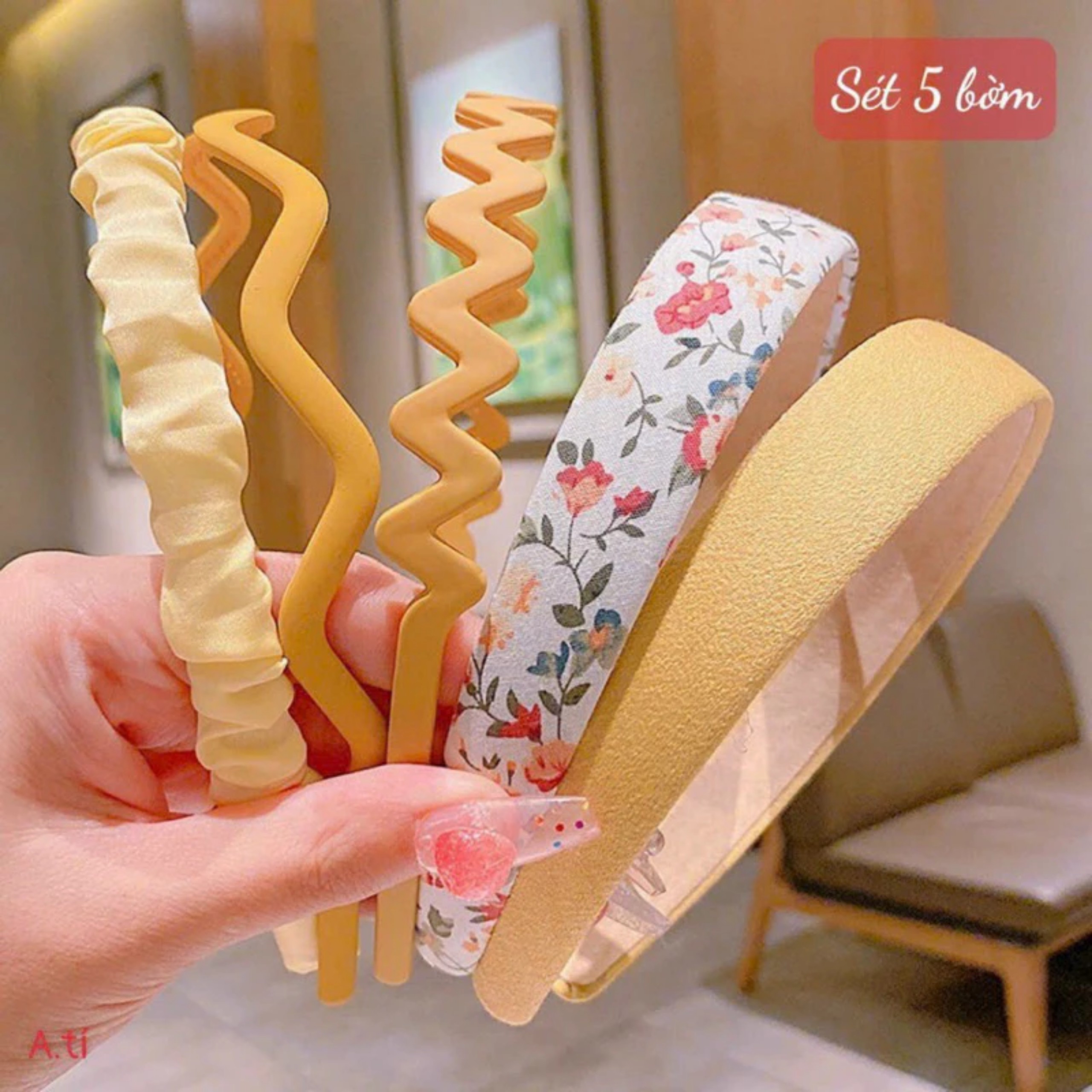 SET 5 BỜM TÓC VINTAGE SANG CHẢNH