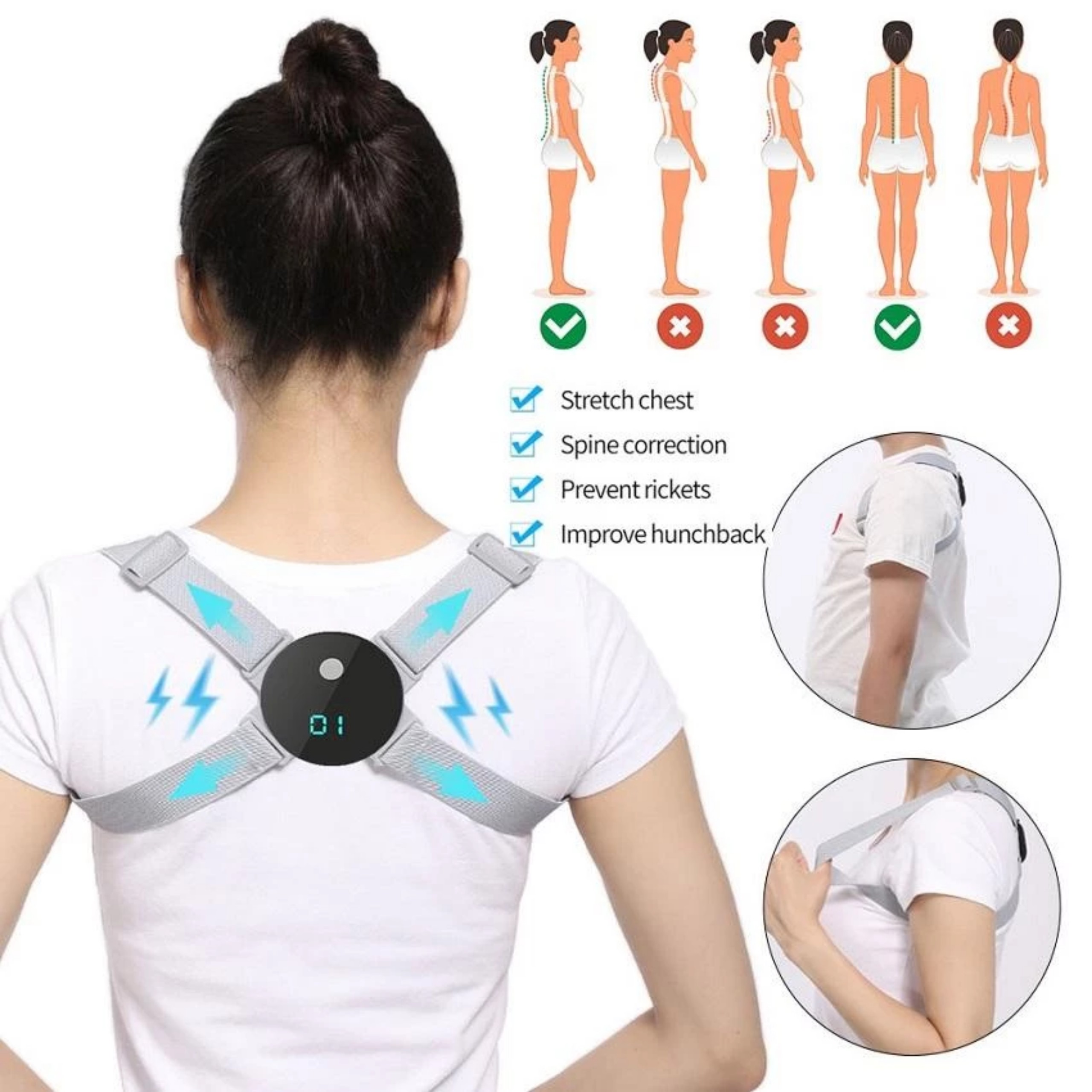 ĐAI CHỐNG GÙ LƯNG BÁO SỐ LẦN SAI TƯ THẾ TRONG NGÀY