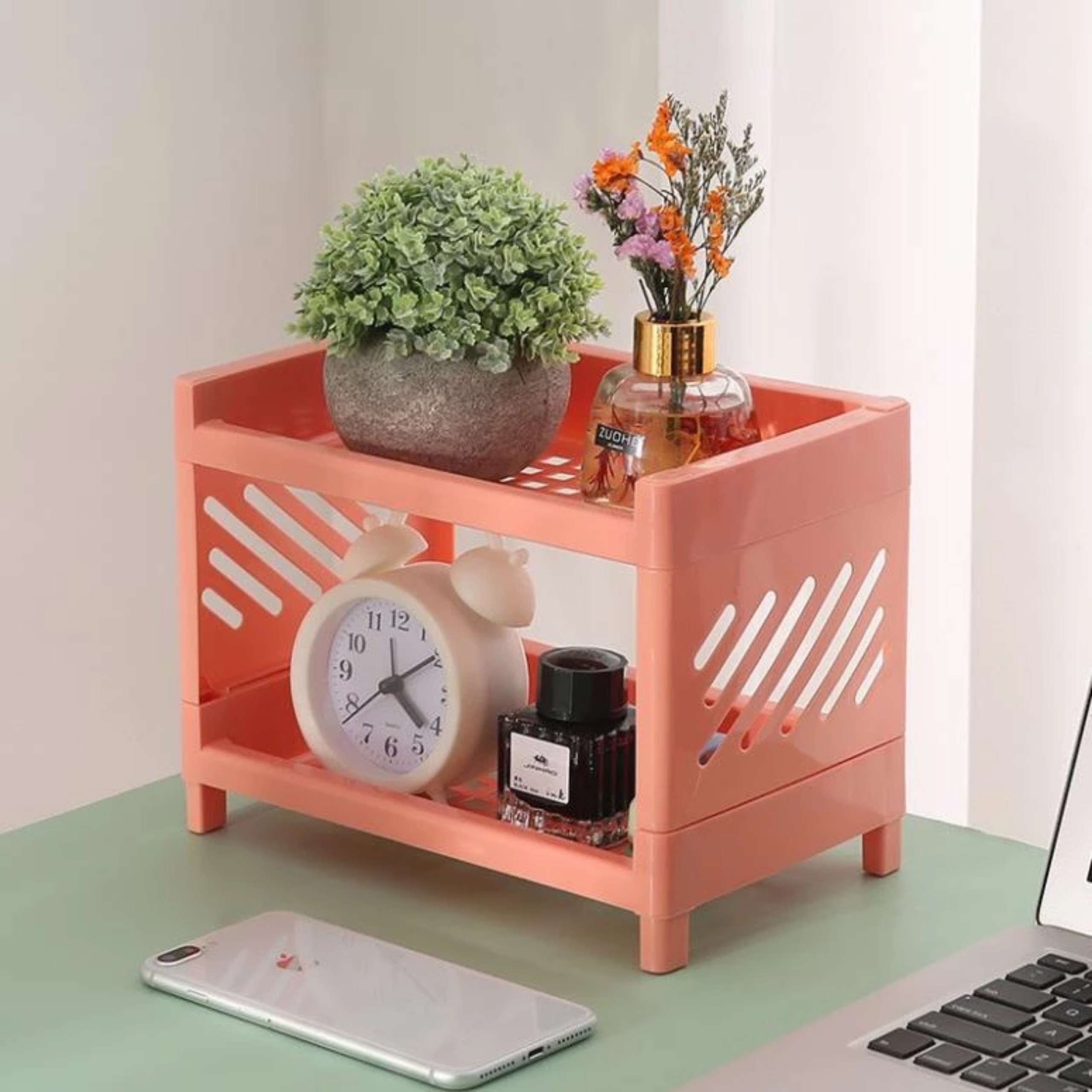 KỆ NHỰA 2 TẦNG CHỮ NHẬT BẢN TO