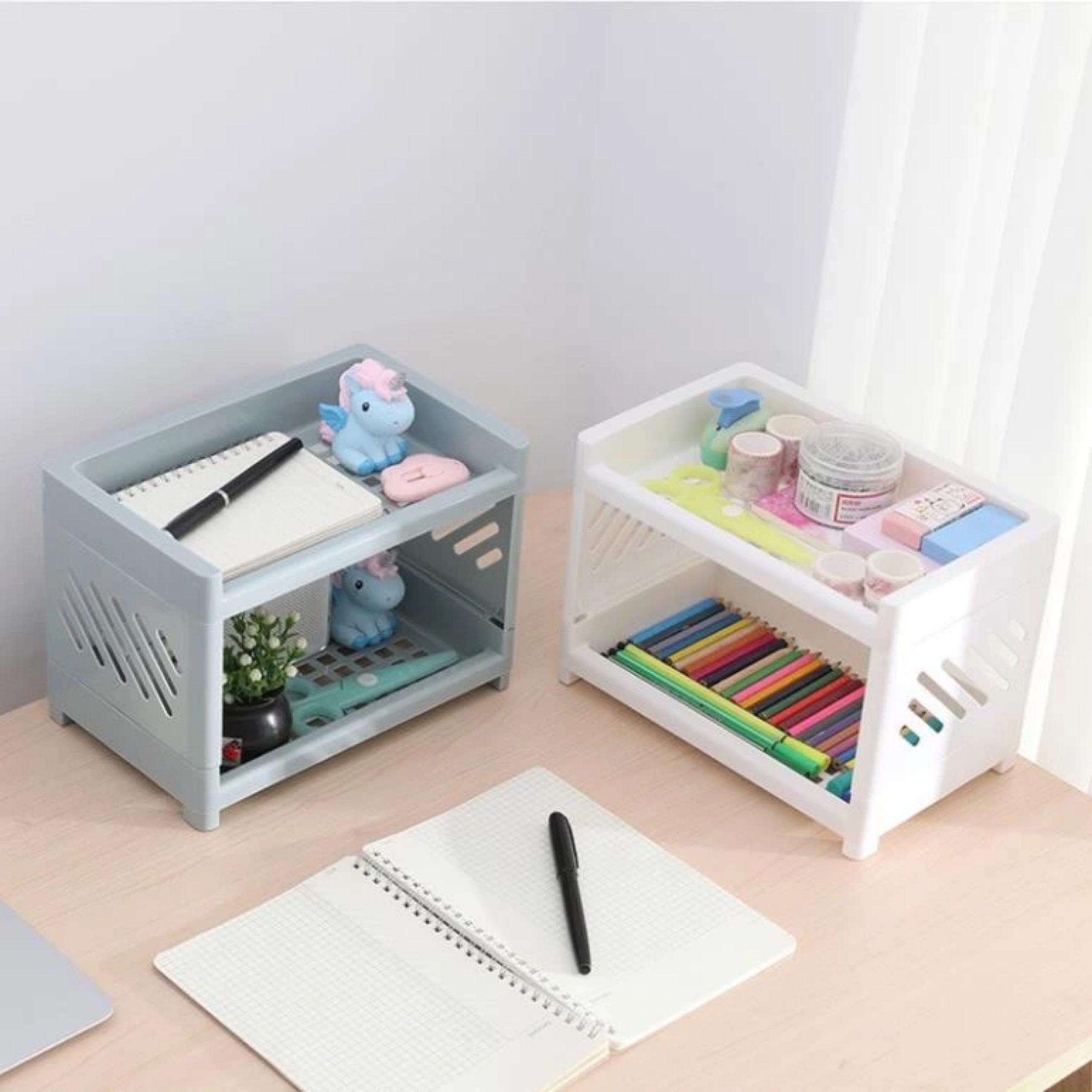 KỆ NHỰA 2 TẦNG CHỮ NHẬT BẢN TO