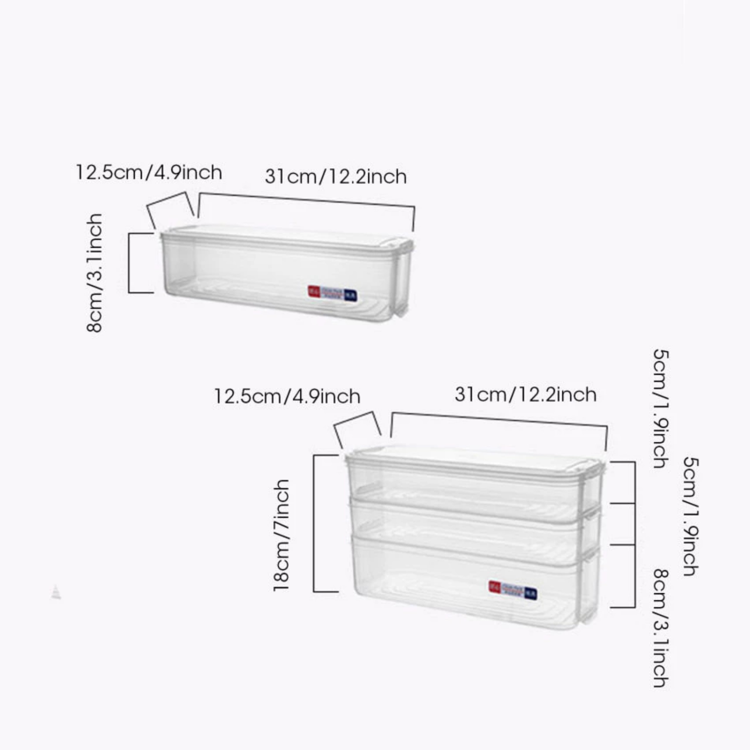 HỘP 3 NGĂN BẢO QUẢN THỰC PHẨM TỦ LẠNH