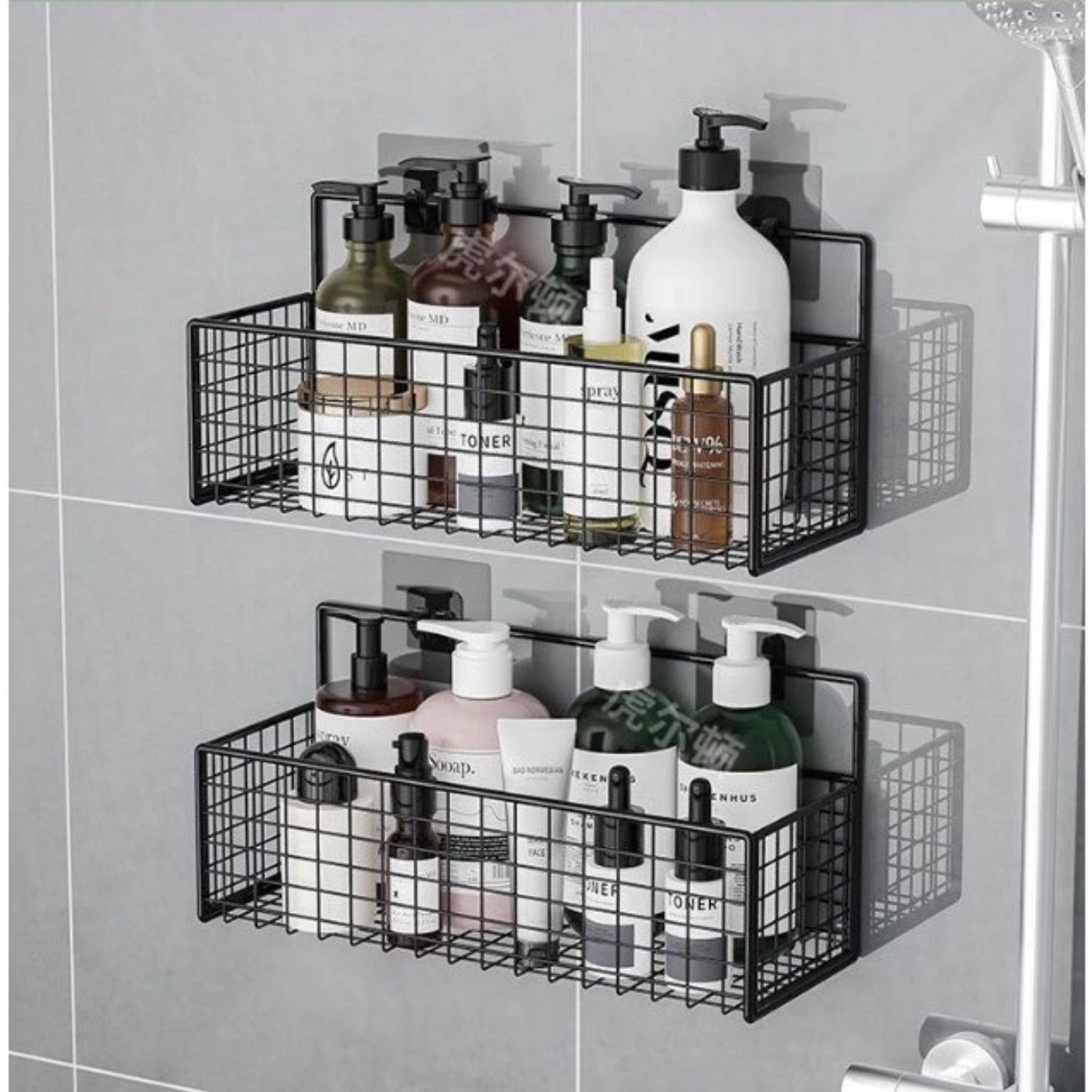 KỆ LƯỚI ĐEN ĐỰNG ĐỒ NHÀ TẮM