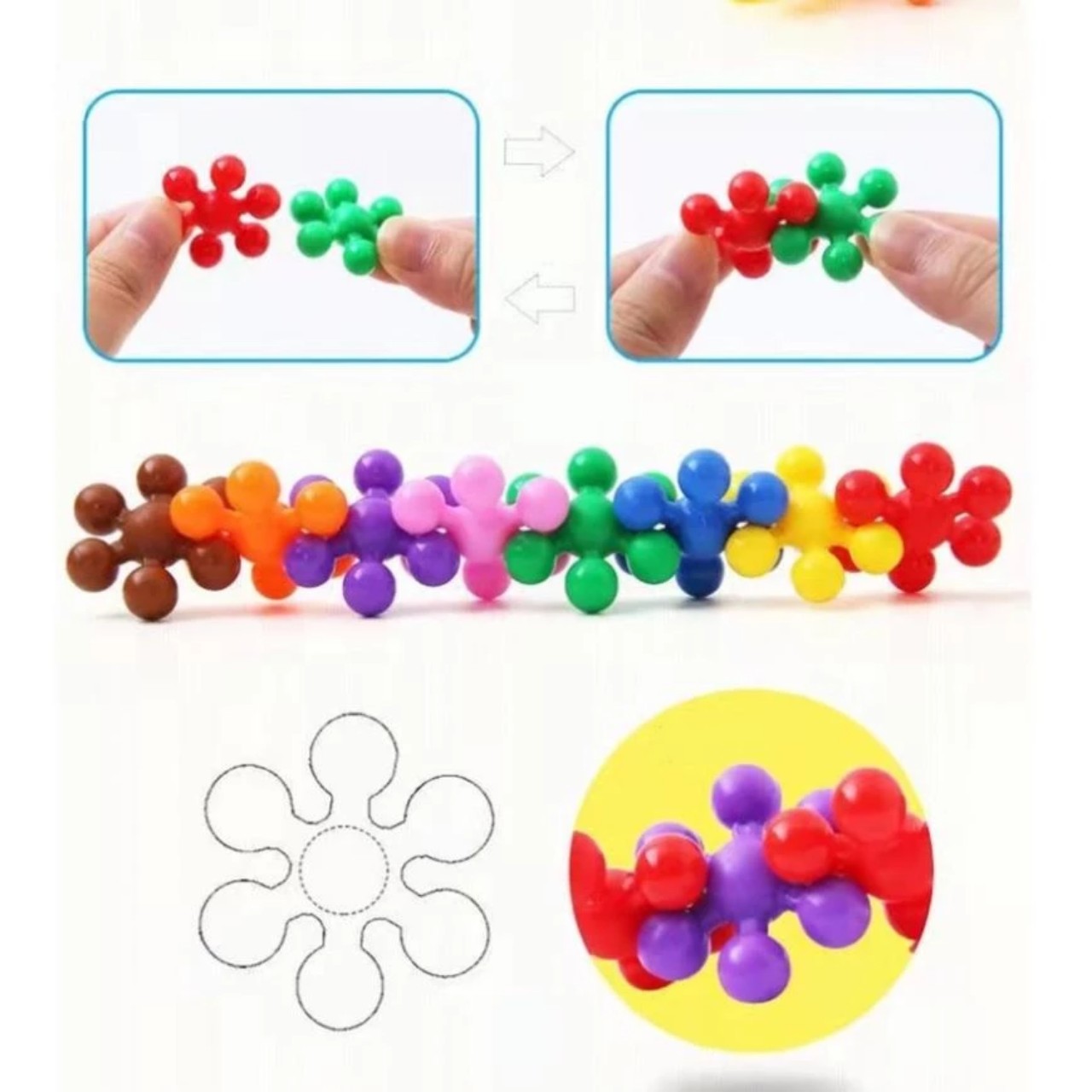 ĐỒ CHƠI XẾP HÌNH HOA MAI 3D