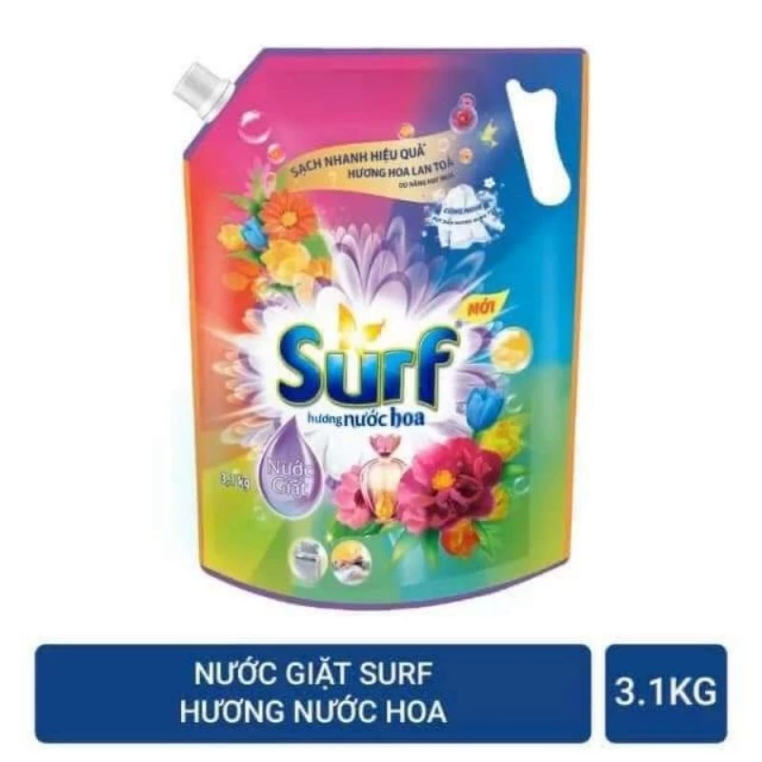 NƯỚC GIẶT SURF HƯƠNG NƯỚC HOA 3.1KG