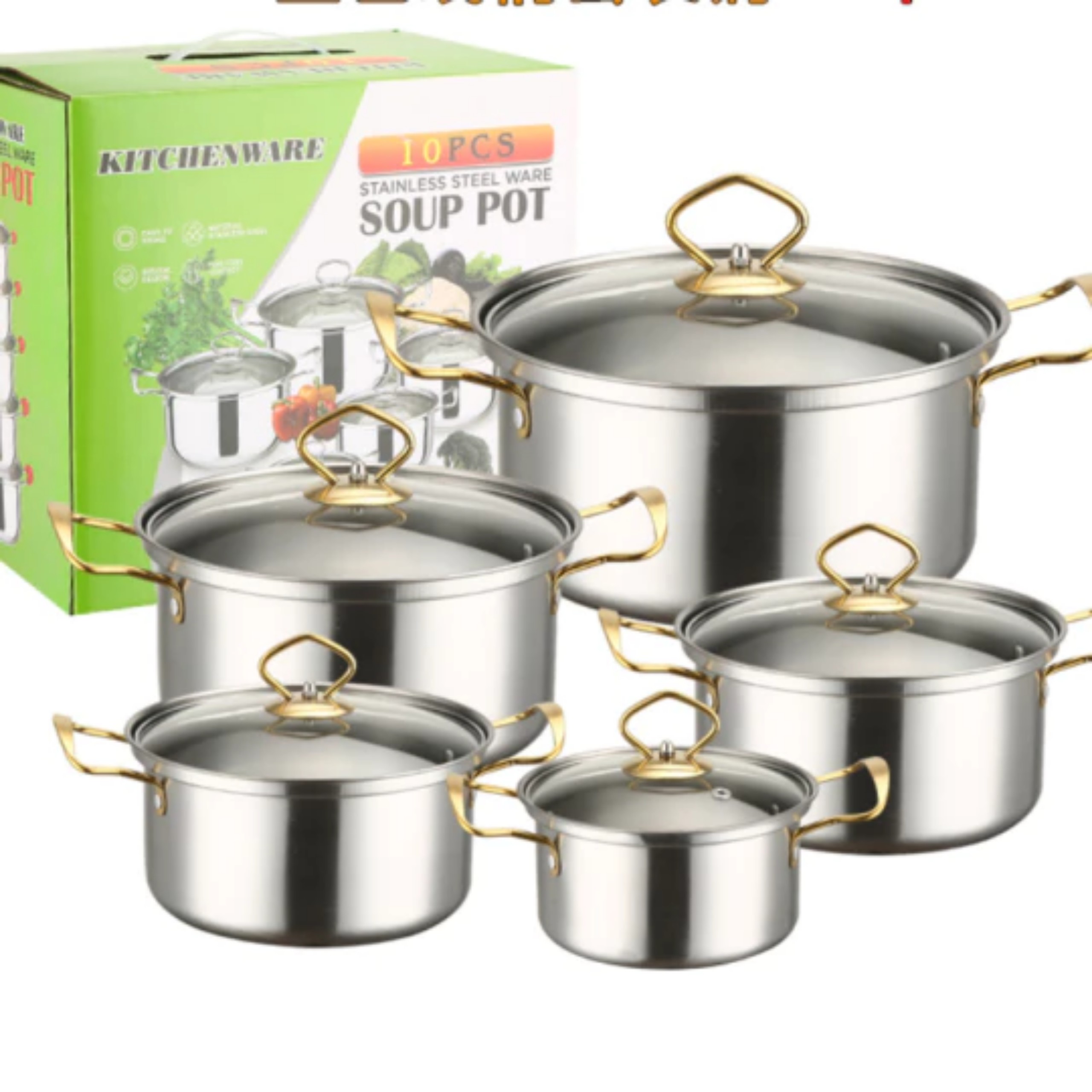 BỘ NỒI INOX 5 MÓN SOUP CAO CẤP