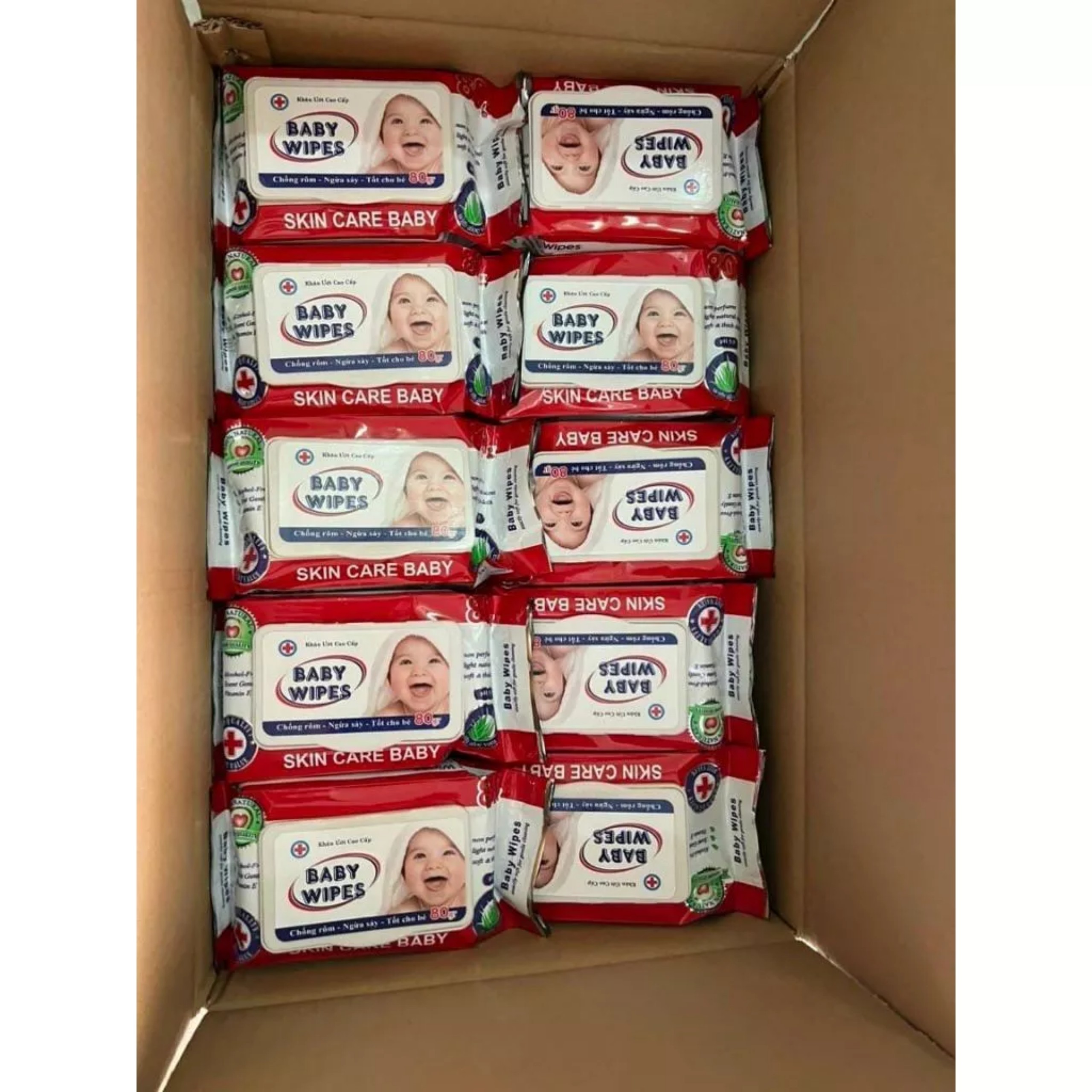 KHĂN ƯỚT WIPER ( MÀU ĐỎ )