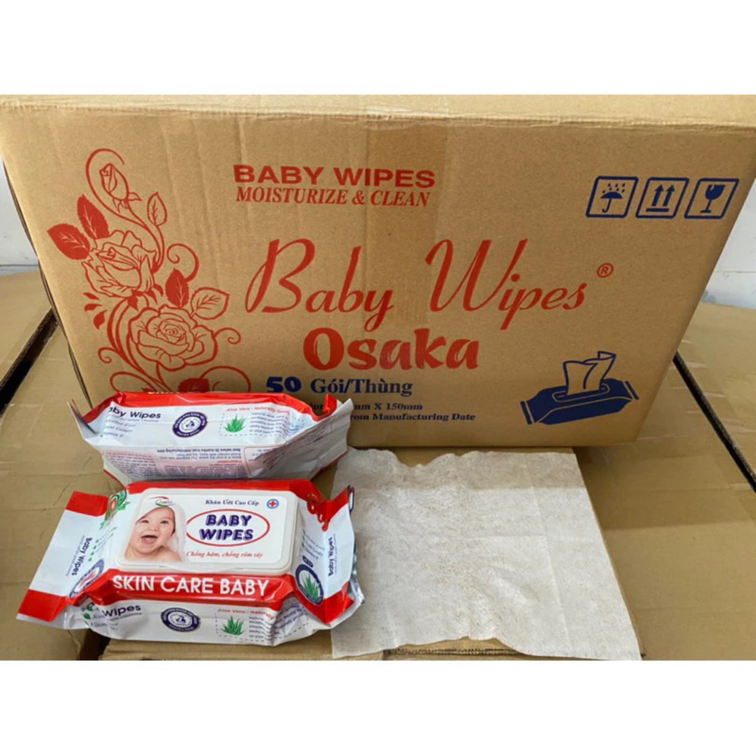 KHĂN ƯỚT WIPER ( MÀU ĐỎ )