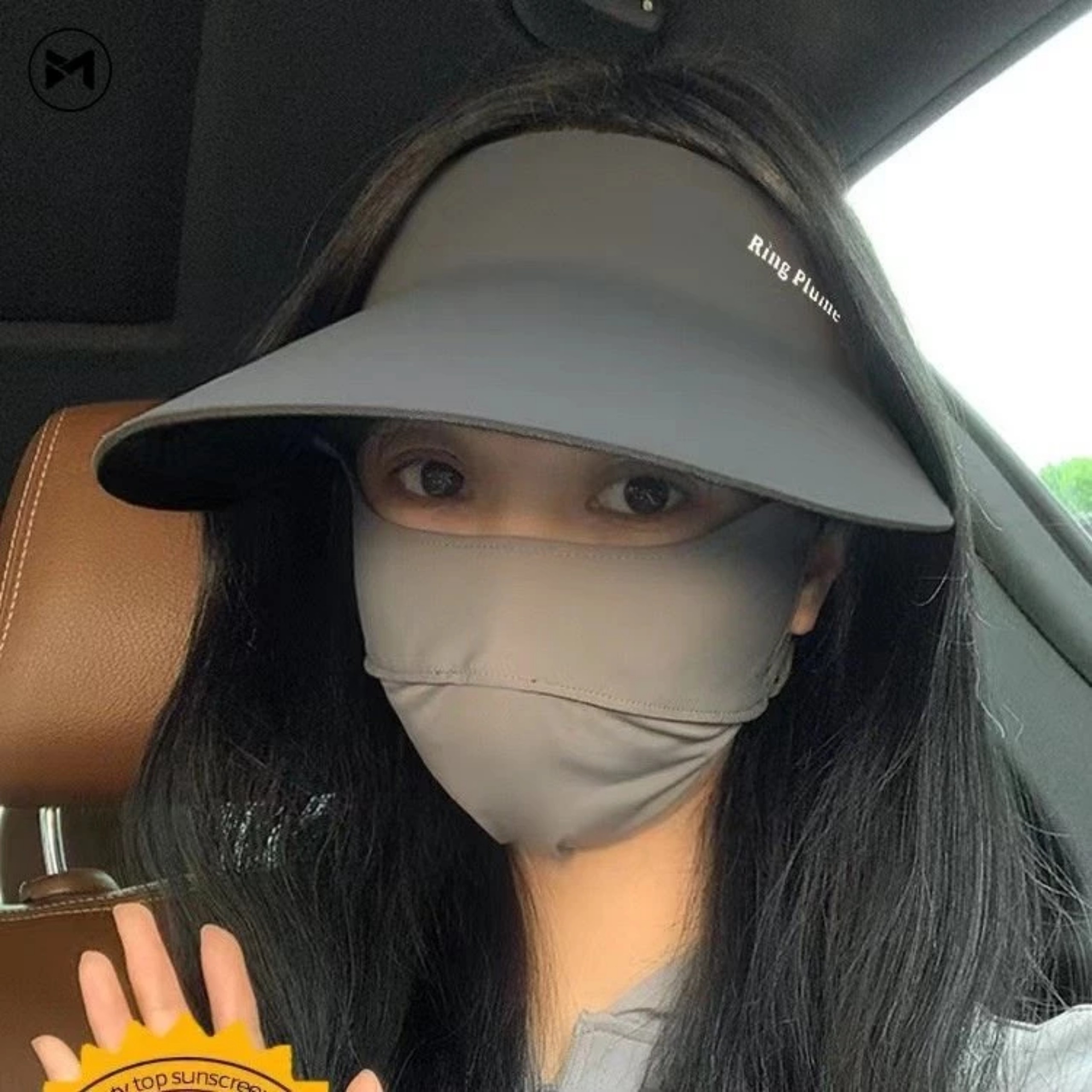 MŨ KÈM KHẨU TRANG F11 CHỐNG NẮNG